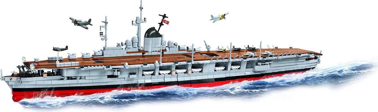 Alt view image 4 of 7 - COBI TOYS World War II Aircraft Carrier GRAF ZEPPELIN Battleship- 1:300 Model WW2 Interlocking Building Block Set # 4826