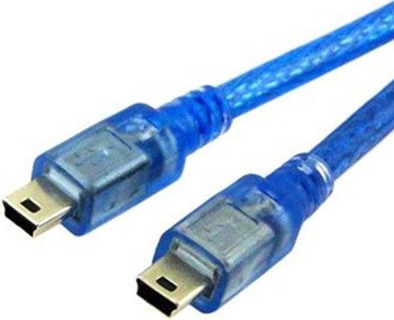 Mini USB Male to 5pin Male Data Charge Cable Cord For Car AUX MP3 GPS