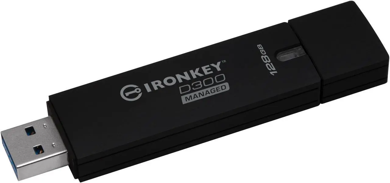 Alt view image 9 of 11 - Kingston IKD300M/128GB Ironkey D300 Managed - Usb Flash Drive - Encrypted - 128 Gb - Usb 3.0 - Fips 140-2 Level 3