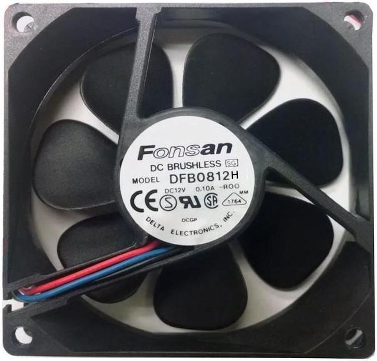 Fonsan/Delta Dfb0812H Fan Assy Dc12V .18A 2-Wire