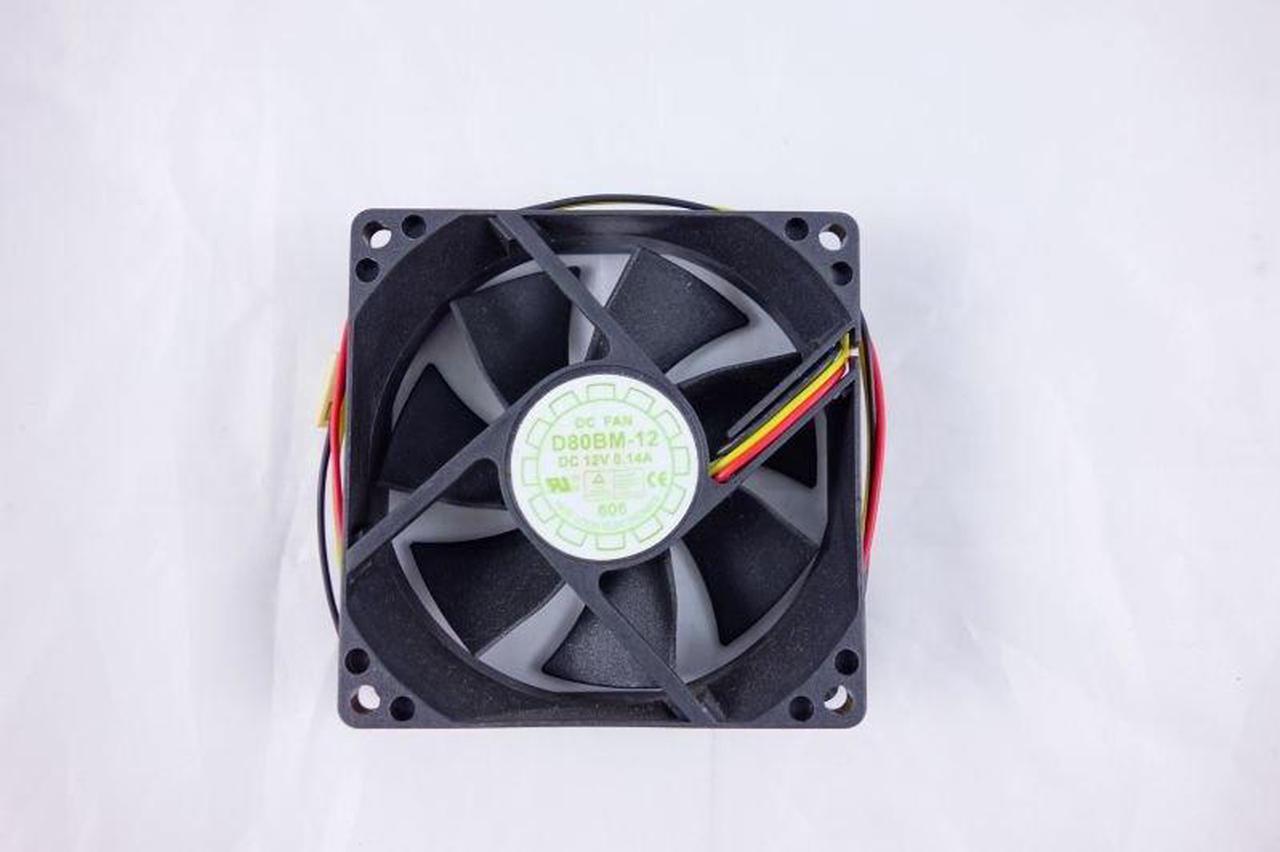 mputer Case Fan D80BM-12 80x80x25mm 12V DC 3 Wires