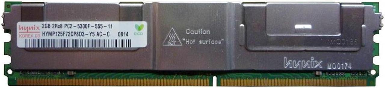 2GB PC2-5300F DDR2-667 2RX8 ECC