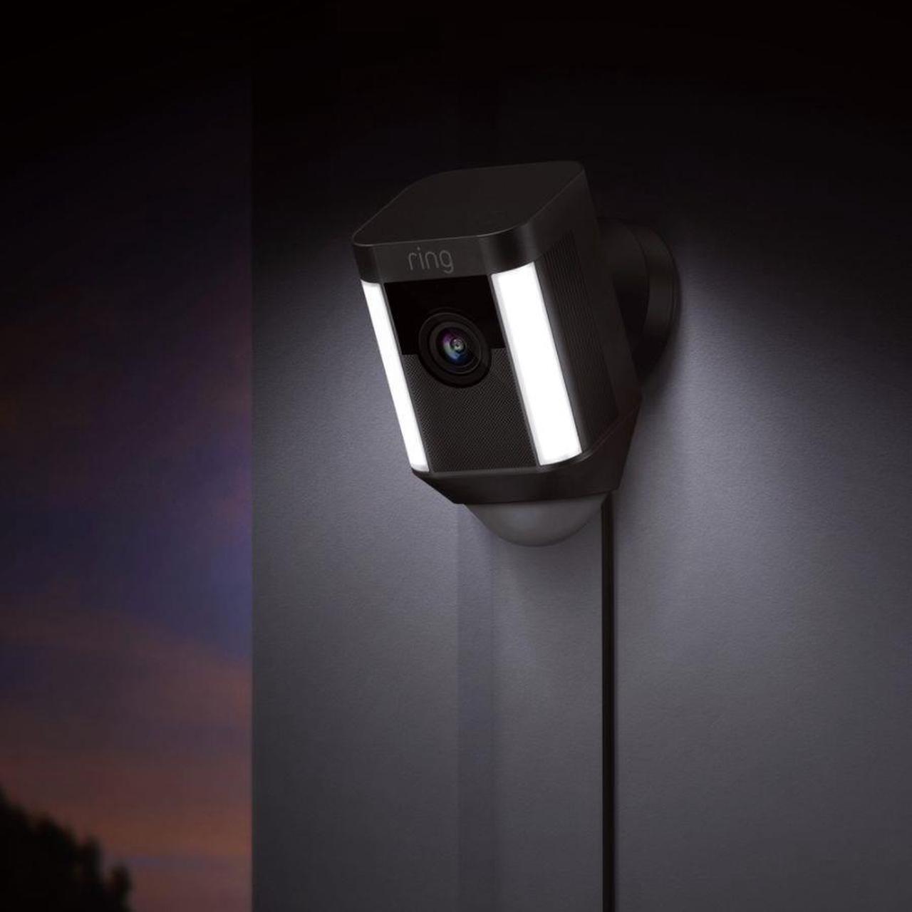 Alt view image 9 of 20 - Ring Spotlight Cam Wired, HD Two Way Talk Security Camera Black