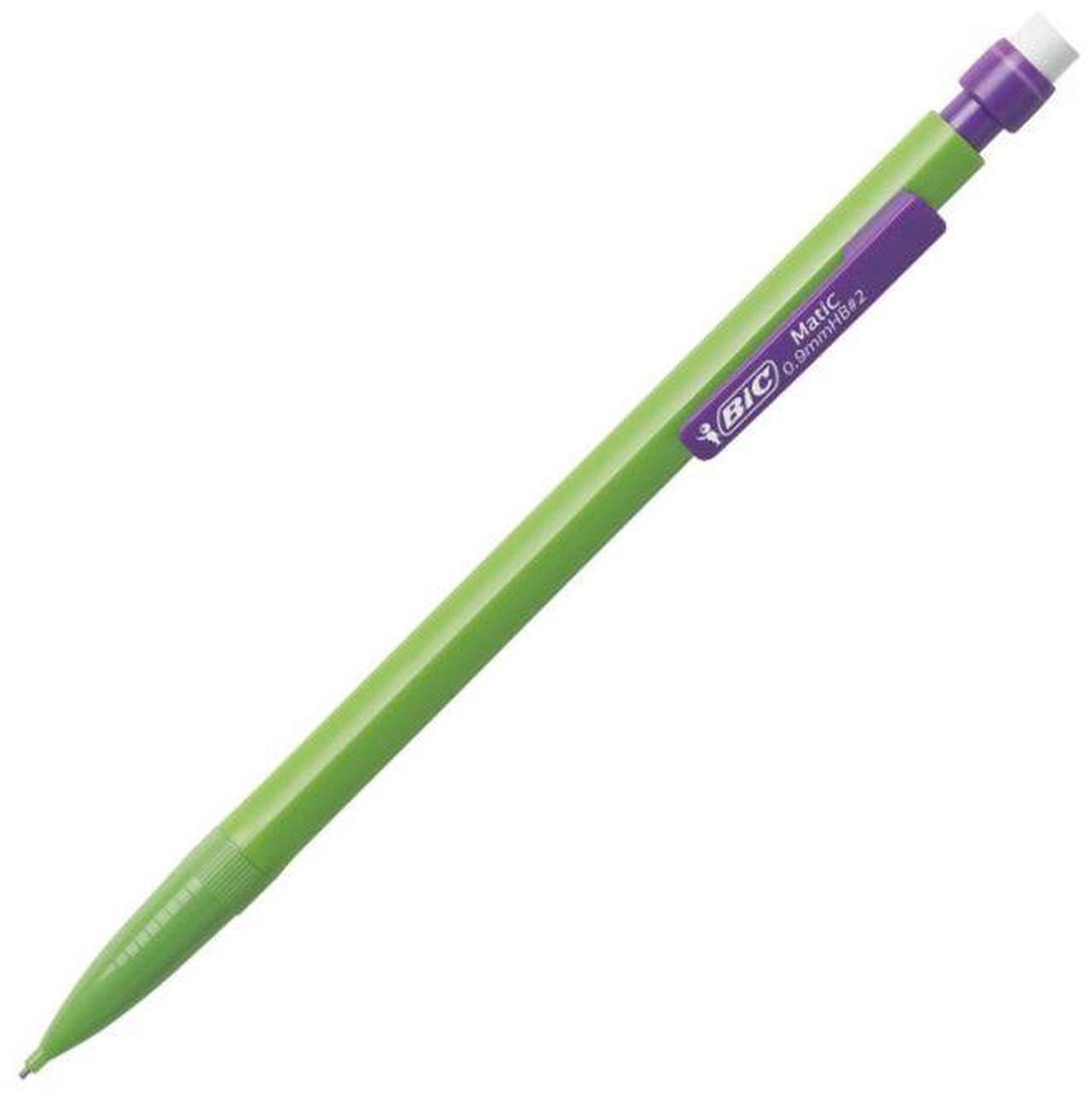Alt view image 14 of 20 - BIC MPLWP241 Mechanical Pencil With Pocket Clip #2 Pencil Grade - 0.9 mm - Assorted Lead - Assorted Barrel - 24 / Pack
