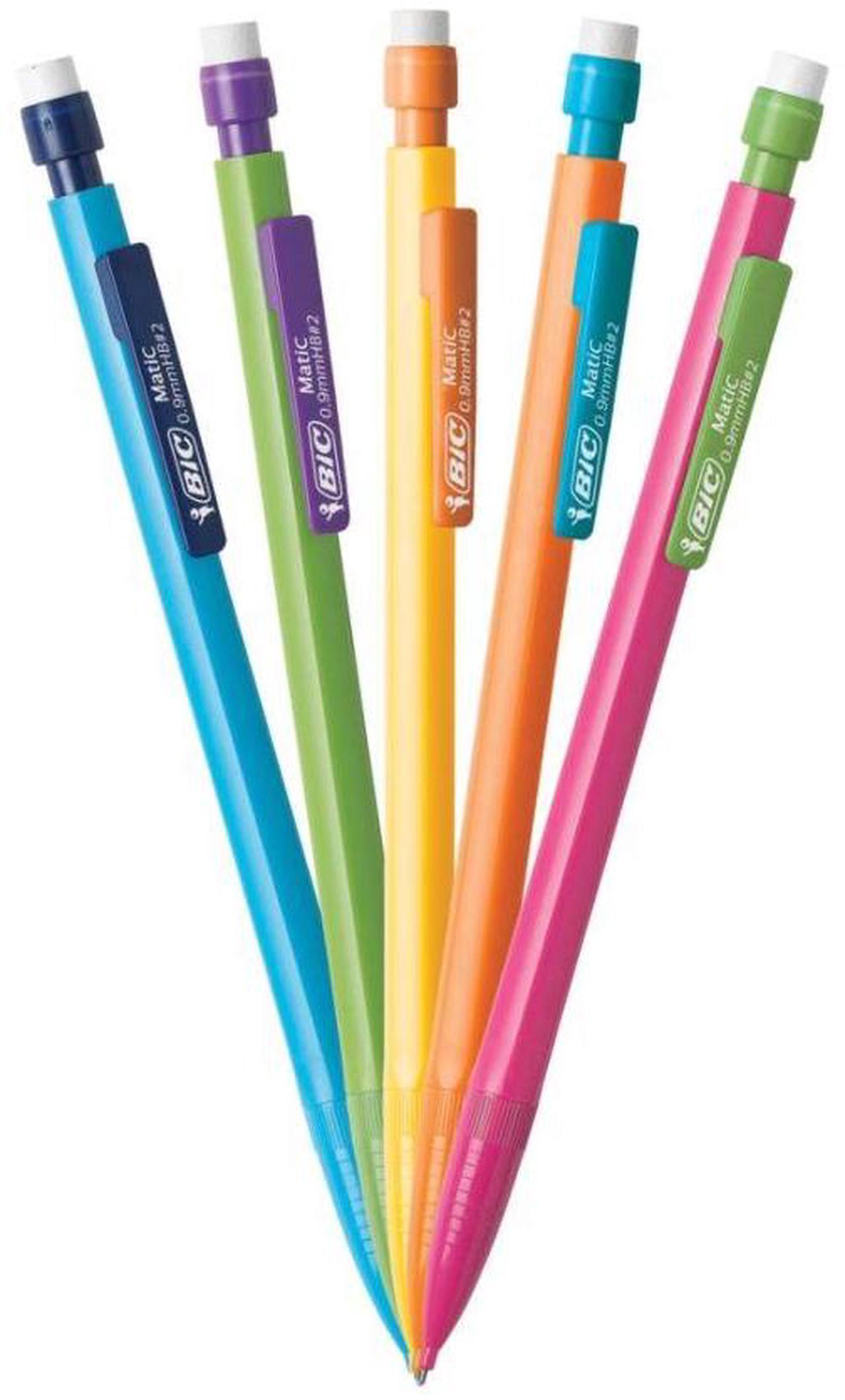 Alt view image 16 of 20 - BIC MPLWP241 Mechanical Pencil With Pocket Clip #2 Pencil Grade - 0.9 mm - Assorted Lead - Assorted Barrel - 24 / Pack