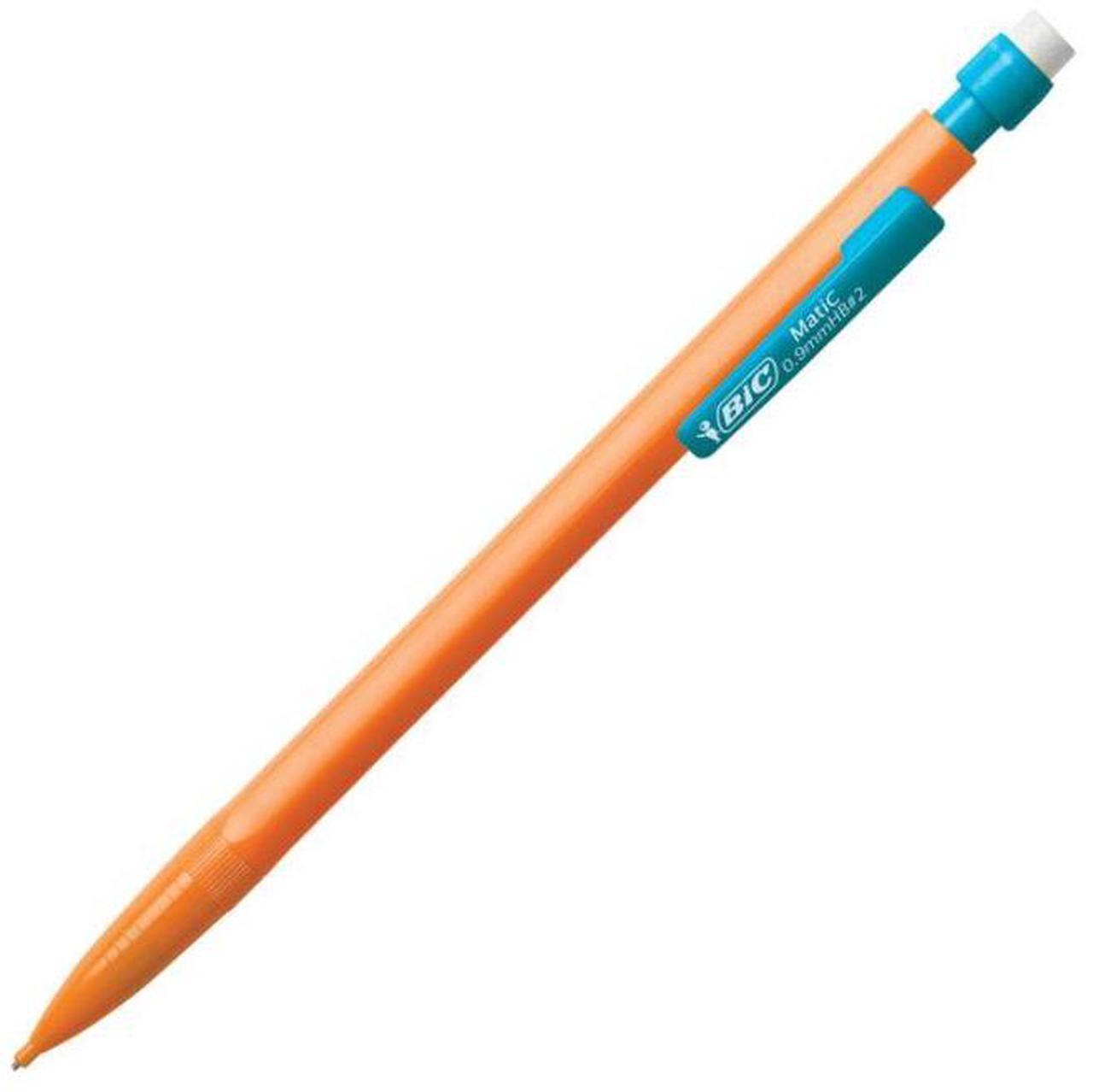 Alt view image 13 of 20 - BIC MPLWP241 Mechanical Pencil With Pocket Clip #2 Pencil Grade - 0.9 mm - Assorted Lead - Assorted Barrel - 24 / Pack