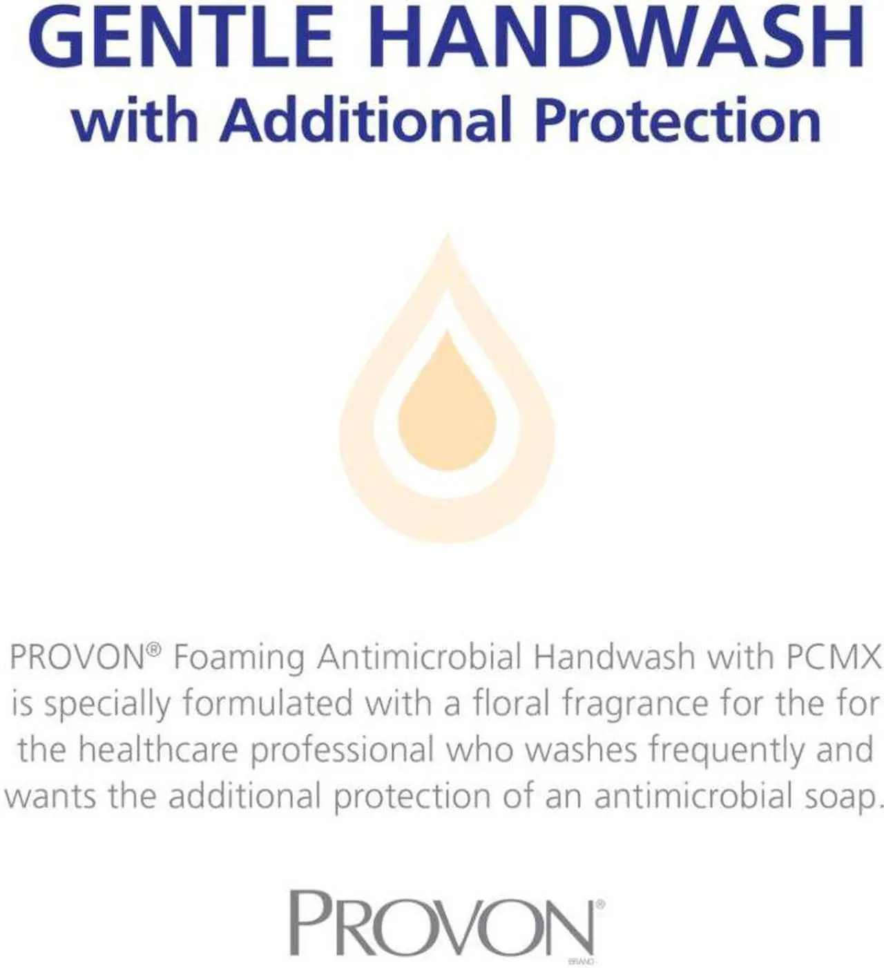 Main image of PROVON® Foaming Antimicrobial Floral Scent Handwash Refill, 100.48 Oz, Blue