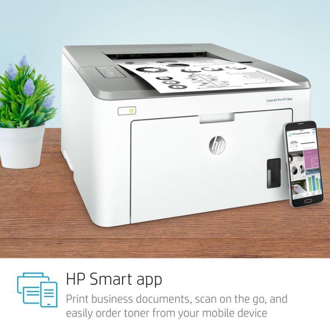 Alt view image 7 of 7 - HP LaserJet Pro M118-M119 Series M118dw Workgroup Monochrome Printer