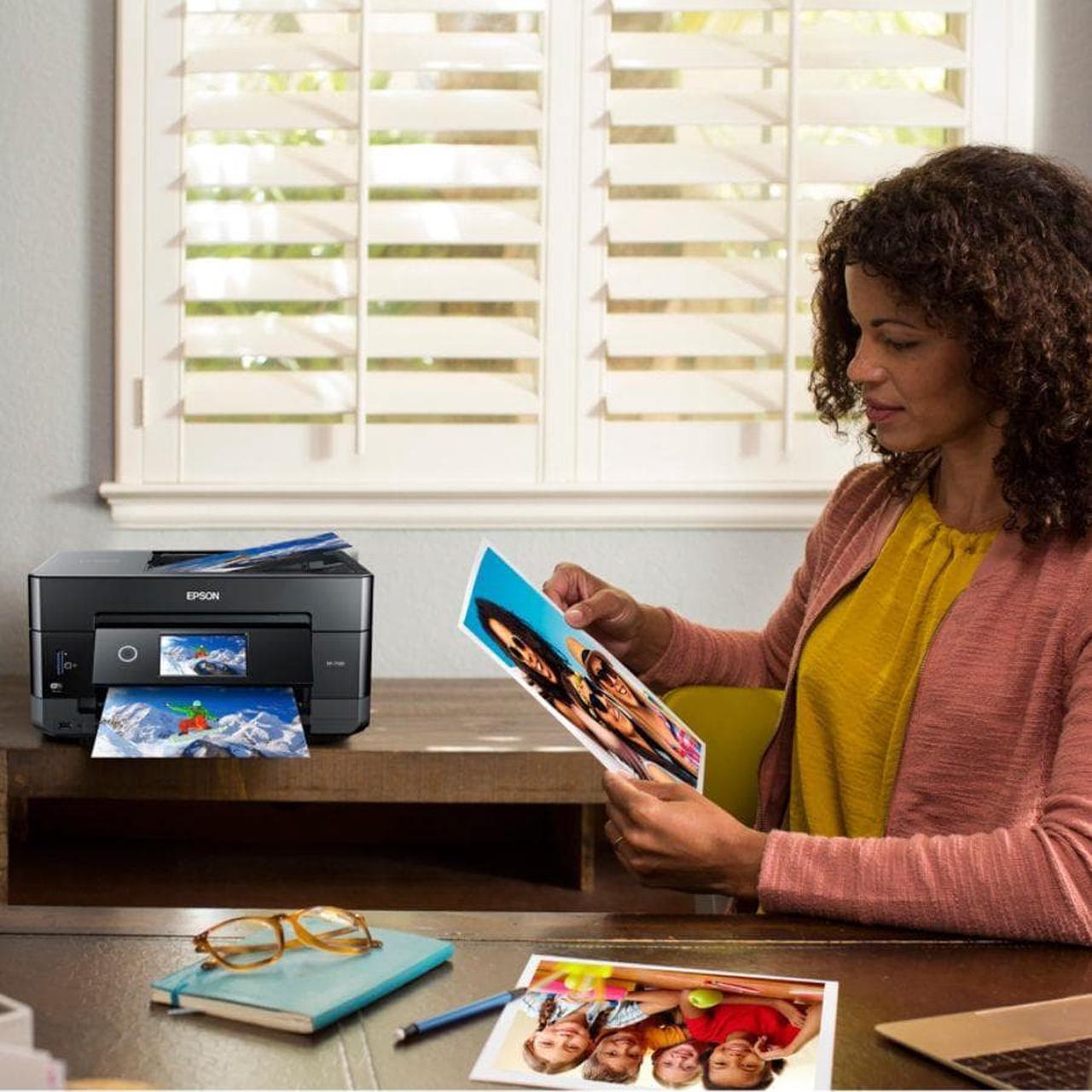 Alt view image 5 of 7 - Epson XP-7100 Expression Premium Wireless Color Photo Printer Black