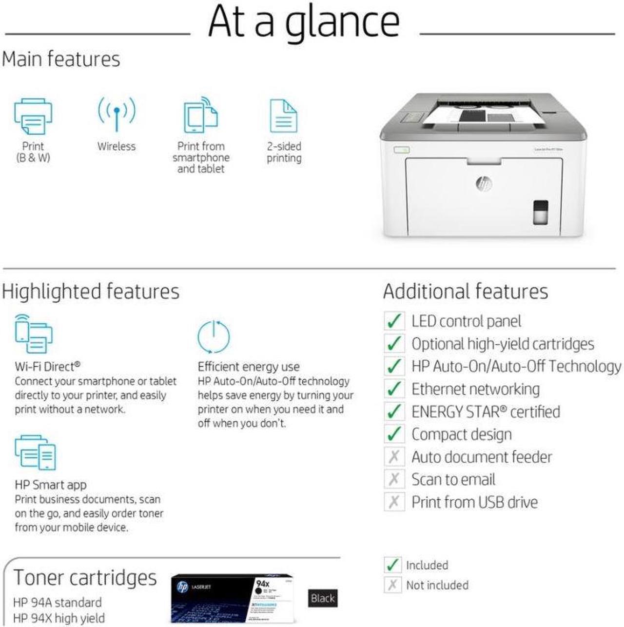 Alt view image 6 of 7 - HP LaserJet Pro M118-M119 Series M118dw Workgroup Monochrome Printer