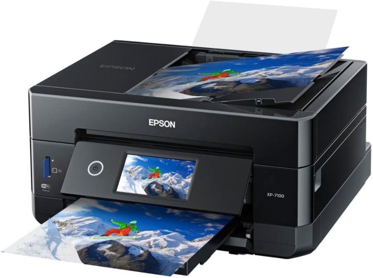 Alt view image 6 of 7 - Epson XP-7100 Expression Premium Wireless Color Photo Printer Black