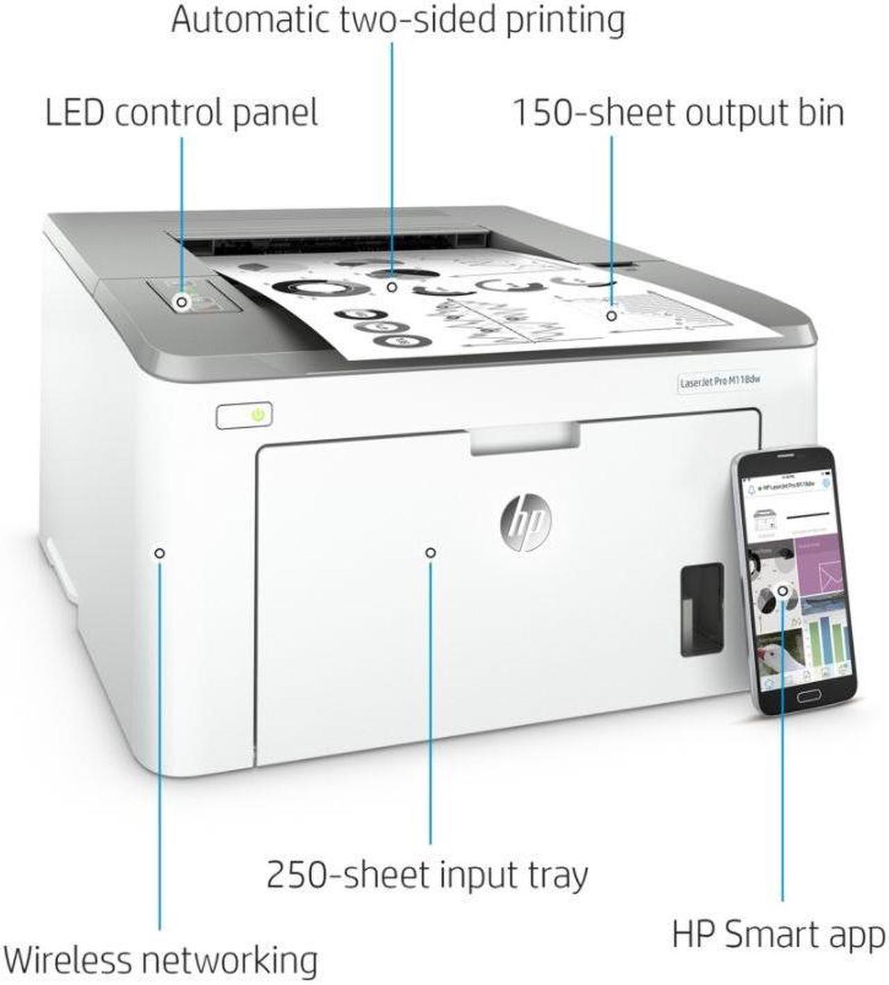 Alt view image 2 of 7 - HP LaserJet Pro M118-M119 Series M118dw Workgroup Monochrome Printer