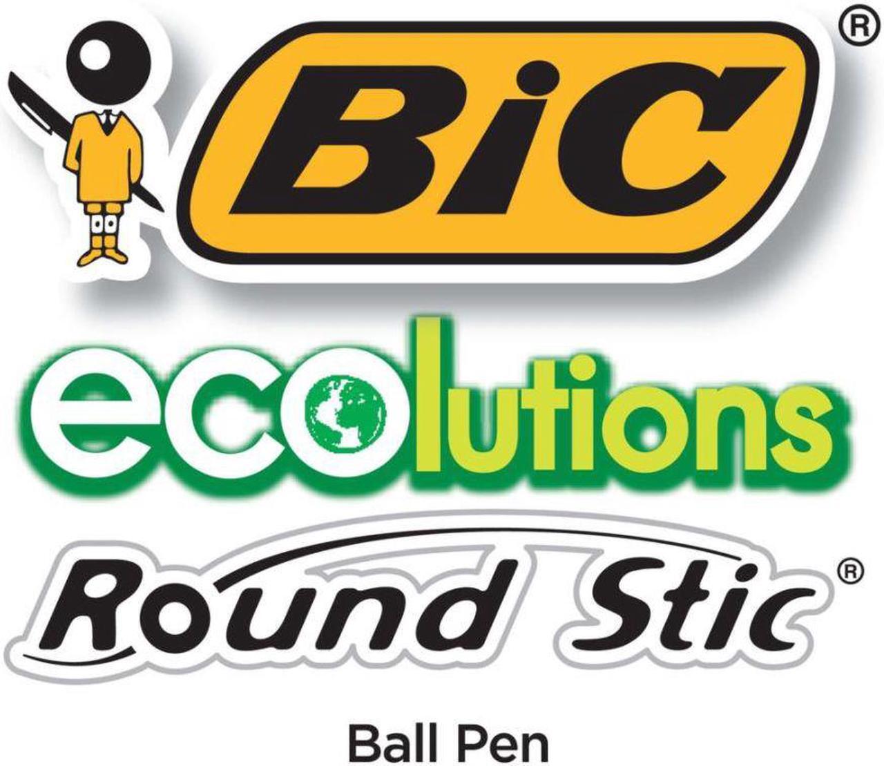 Alt view image 9 of 20 - BIC Ecolutions Round Stic Ballpoint Pen Black Ink 1mm Medium 50/Pack GSME509BK