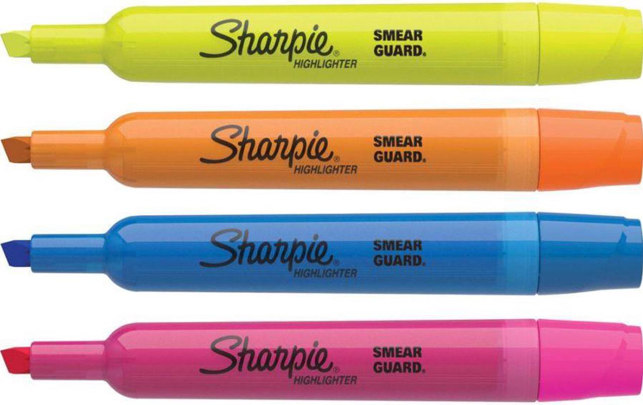 Alt view image 11 of 14 - Sharpie Major Accent Highlighter Chisel Point 4/PK YW/OE/BE/PK 25174PP