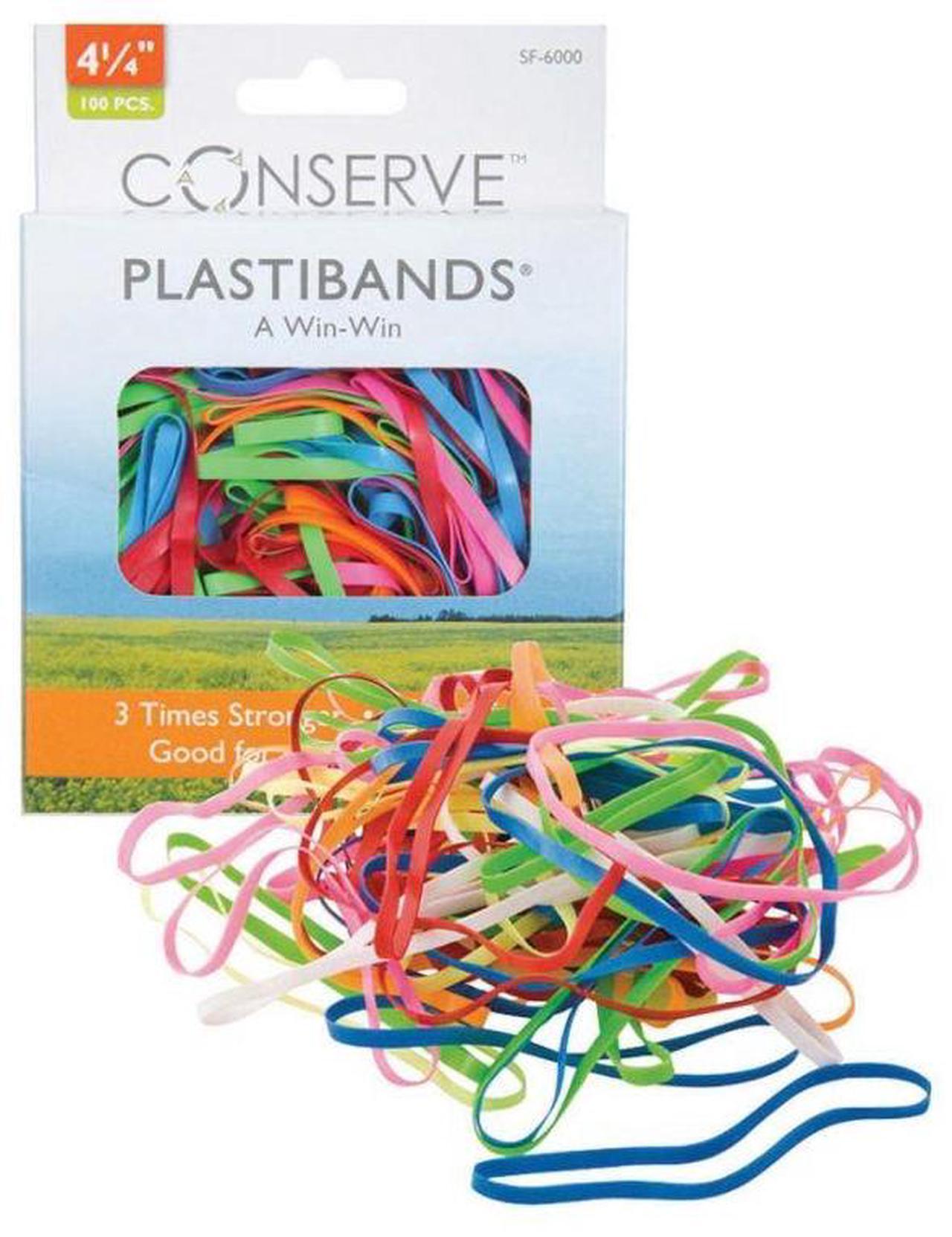 Alt view image 4 of 20 - Baumgartens PlastiBands, Size 4-1/4", 100/BX, Assorted Colors SF6000