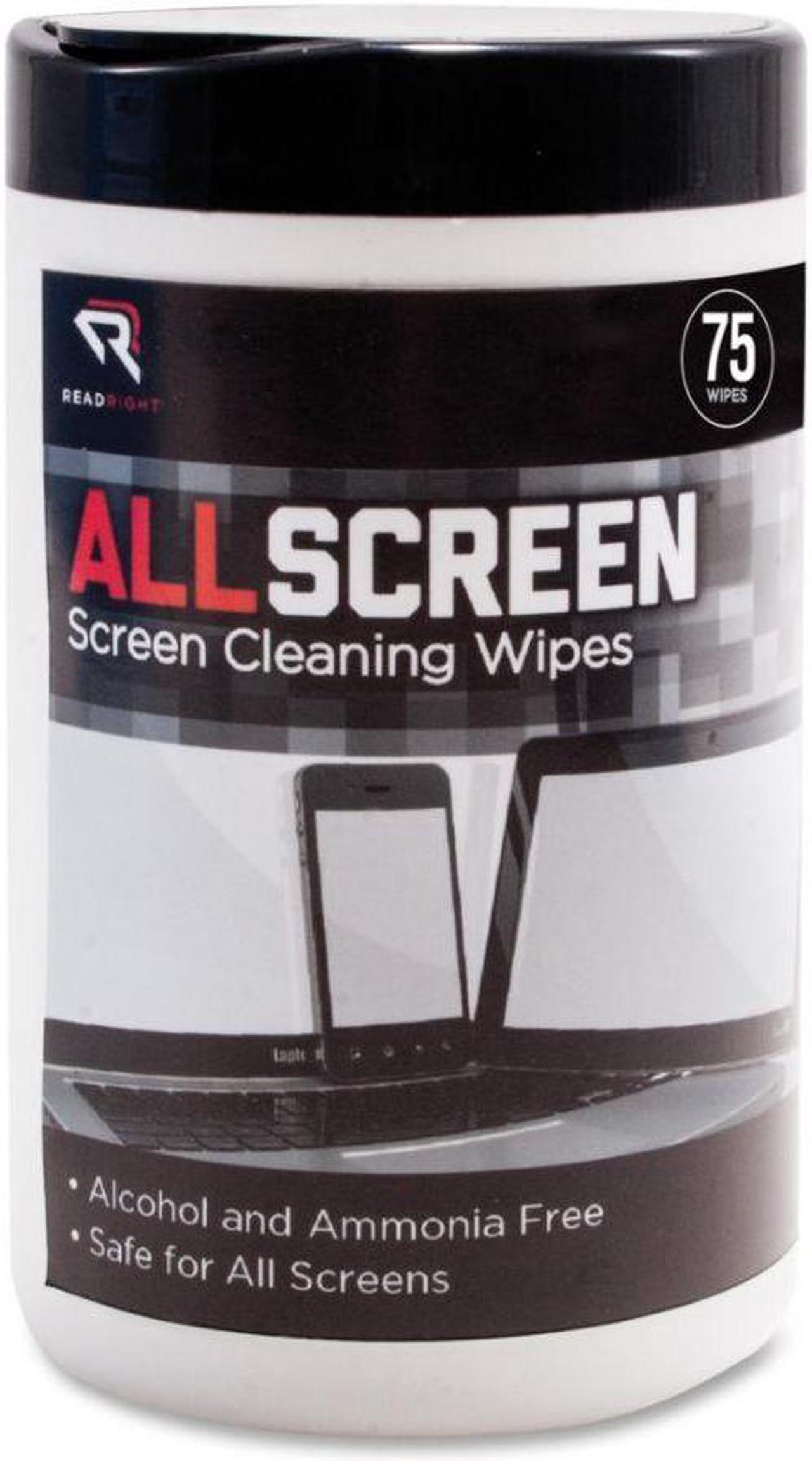 Alt view image 2 of 7 - Allscreen Screen Cleaning Wipes, 6" X 6", White, 75/tub