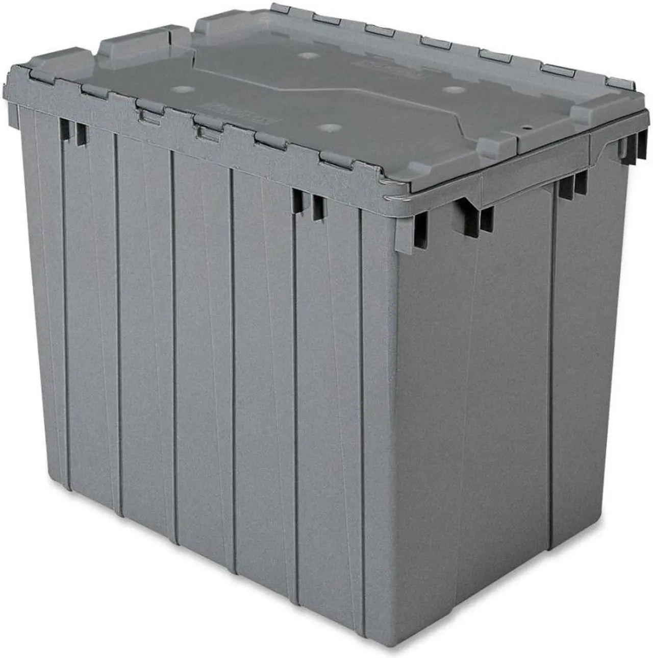 Alt view image 7 of 10 - AKRO-MILS 39170 Attached Lid Container, 2.28 cu. ft., Gray