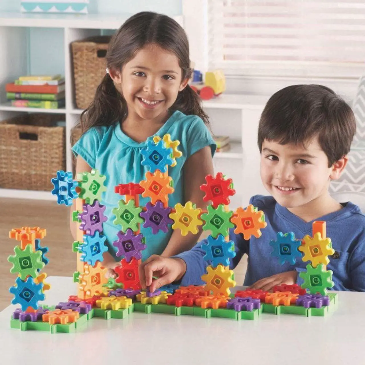 Alt view image 16 of 20 - LEARNING RESOURCES LER9162 GEARS! BEGINNERS BUILDING SET-95 PIECES