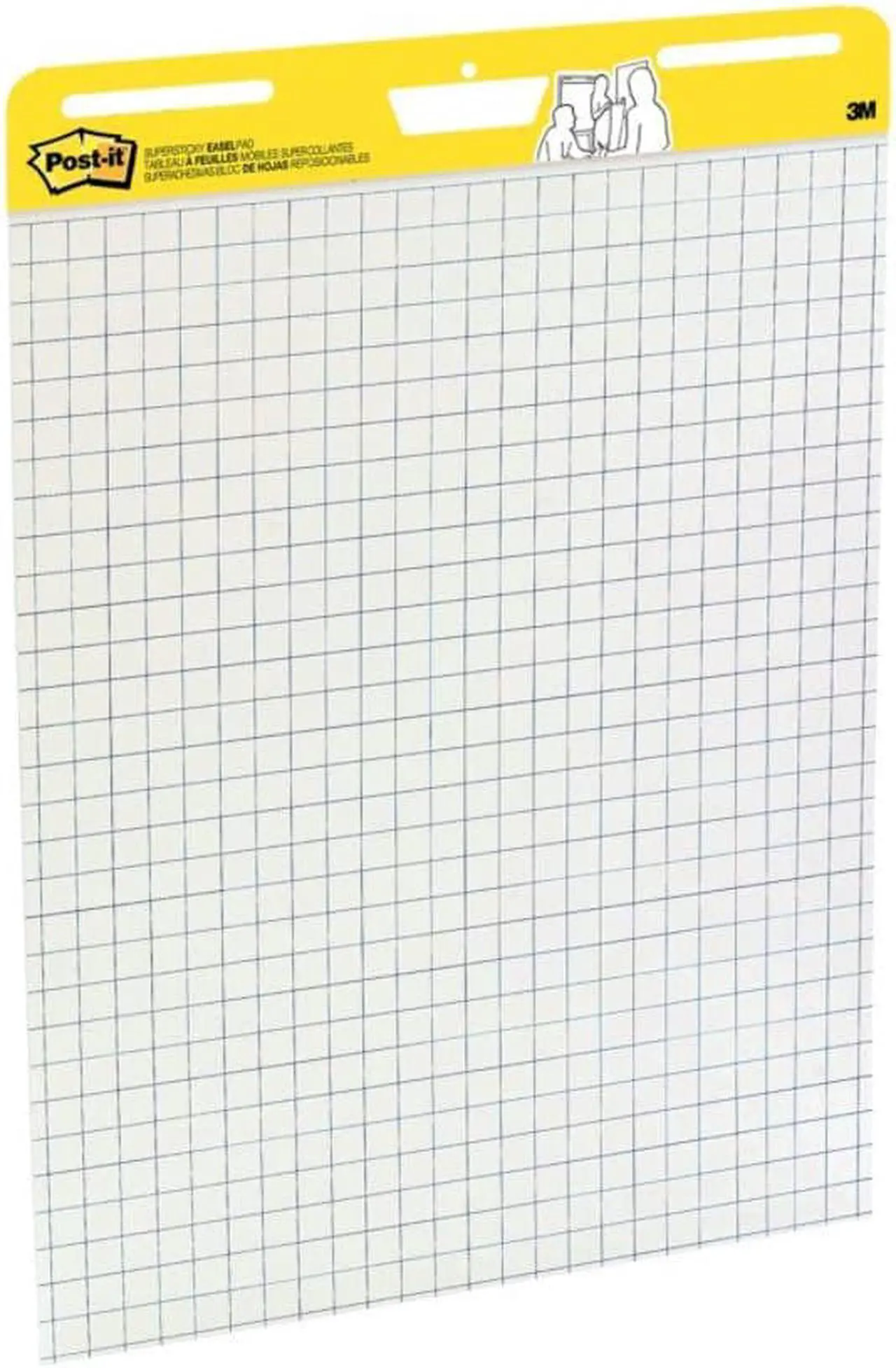 Alt view image 4 of 7 - Post-it® Super Sticky Easel Pad, With 1" Grid Lines, 25" x 30", White, Pad Of 30 Sheets