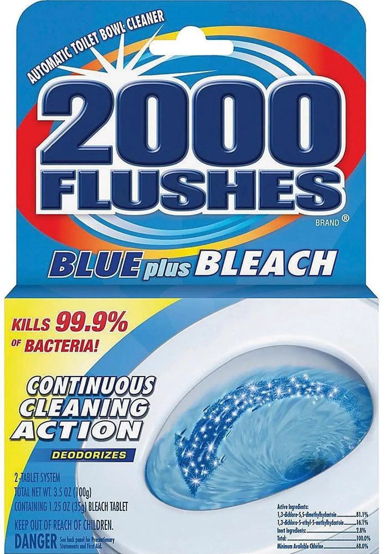 Alt view image 3 of 13 - WD-40 2000 Flushes Toilet Bowl with Bleach & Blue Detergent 1 EA