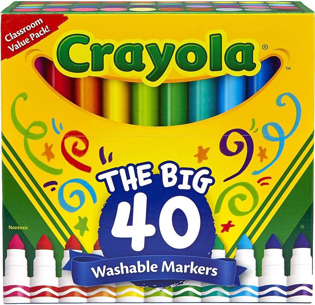 Alt view image 8 of 20 - Crayola Marker,Washable,40/St,Ast 587858