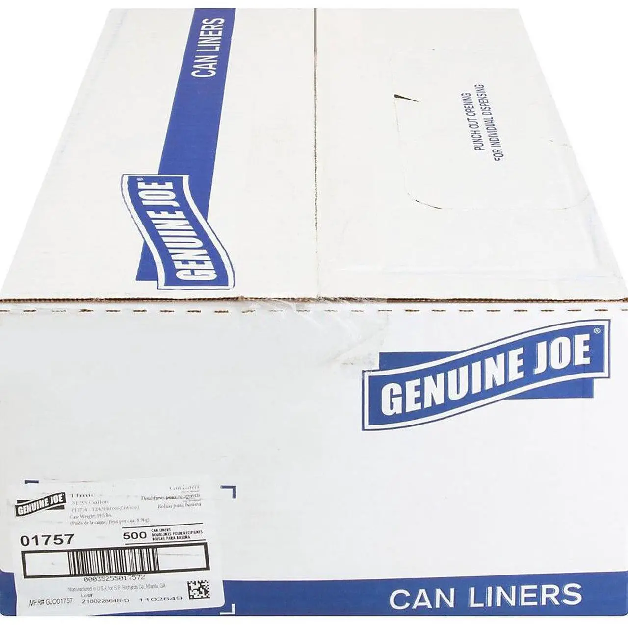 Alt view image 8 of 15 - Genuine Joe High Density Can Liners 31-33 Gal 33"X40" 500/CT CL 01757
