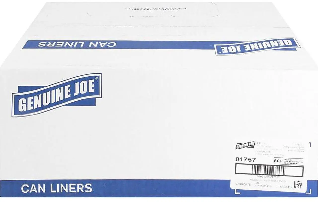 Alt view image 7 of 15 - Genuine Joe High Density Can Liners 31-33 Gal 33"X40" 500/CT CL 01757