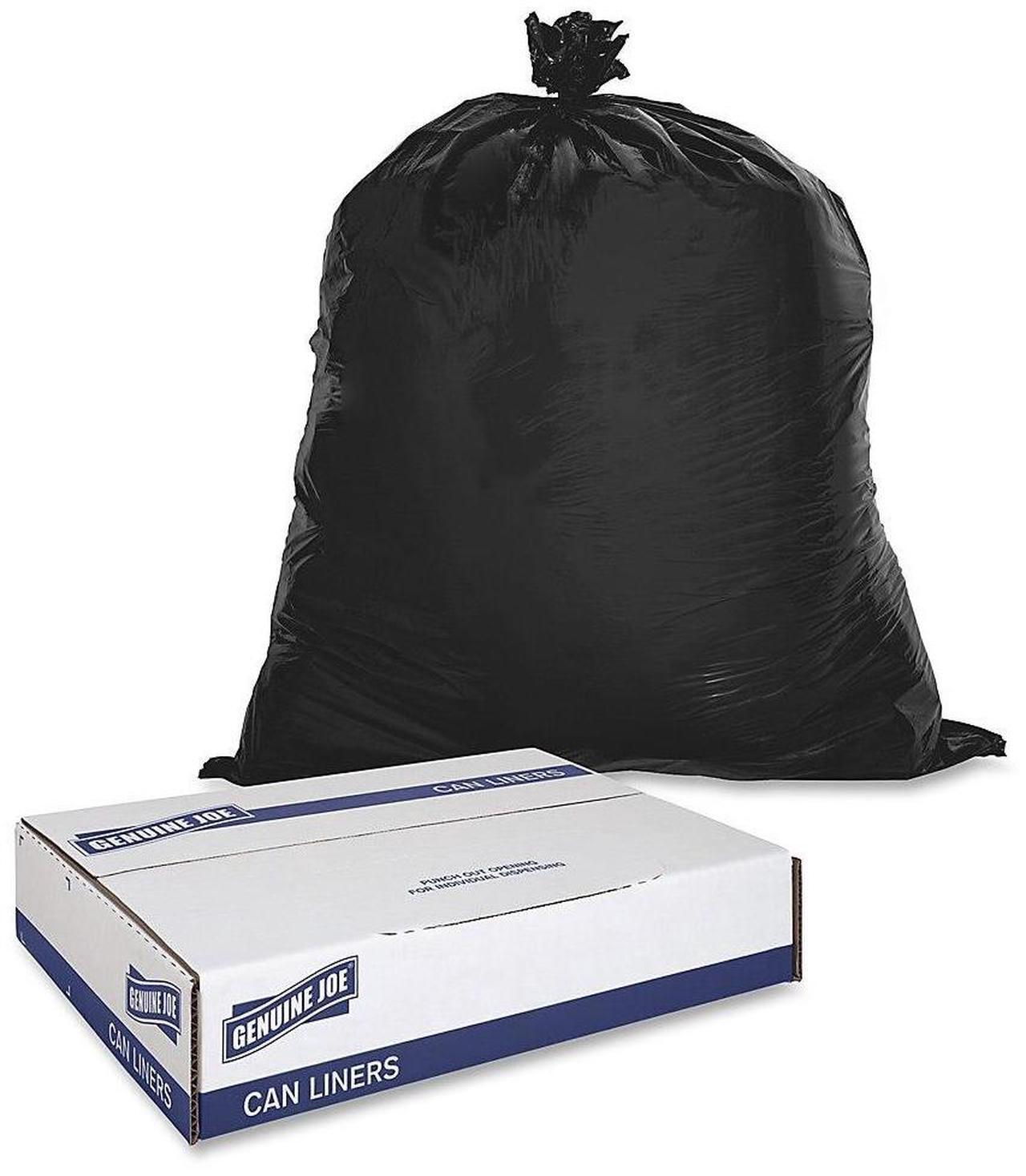 Alt view image 16 of 17 - Genuine Joe Two-Ply Can Liner 55-60Gal 0.9mil 38"x58" 100/PK BNBK 02152