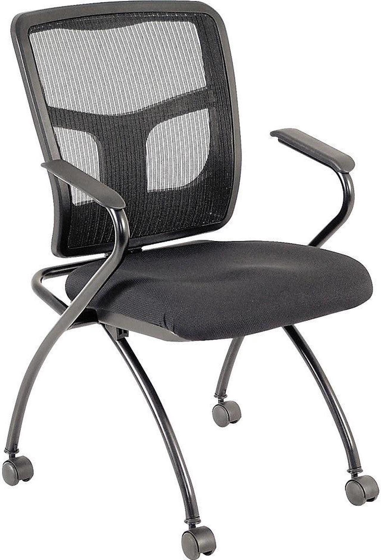Alt view image 4 of 10 - Lorell Guest Chair 24-2/5"Wx24"Dx37"H 2/CT Black 84374