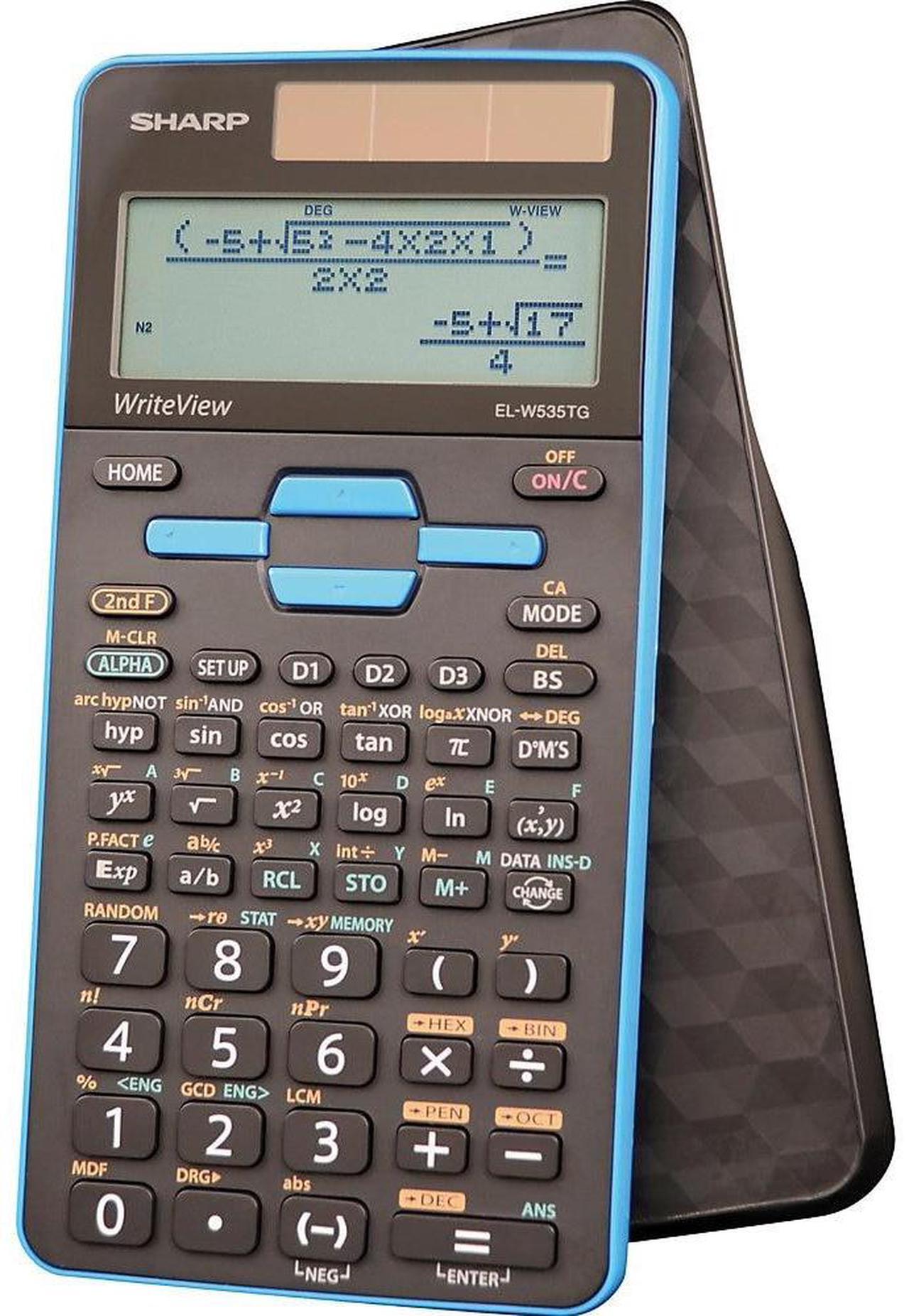 Alt view image 6 of 11 - Sharp EL-W535TGBBL Scientific Calculator 16-Digit LCD ELW535TGBBL