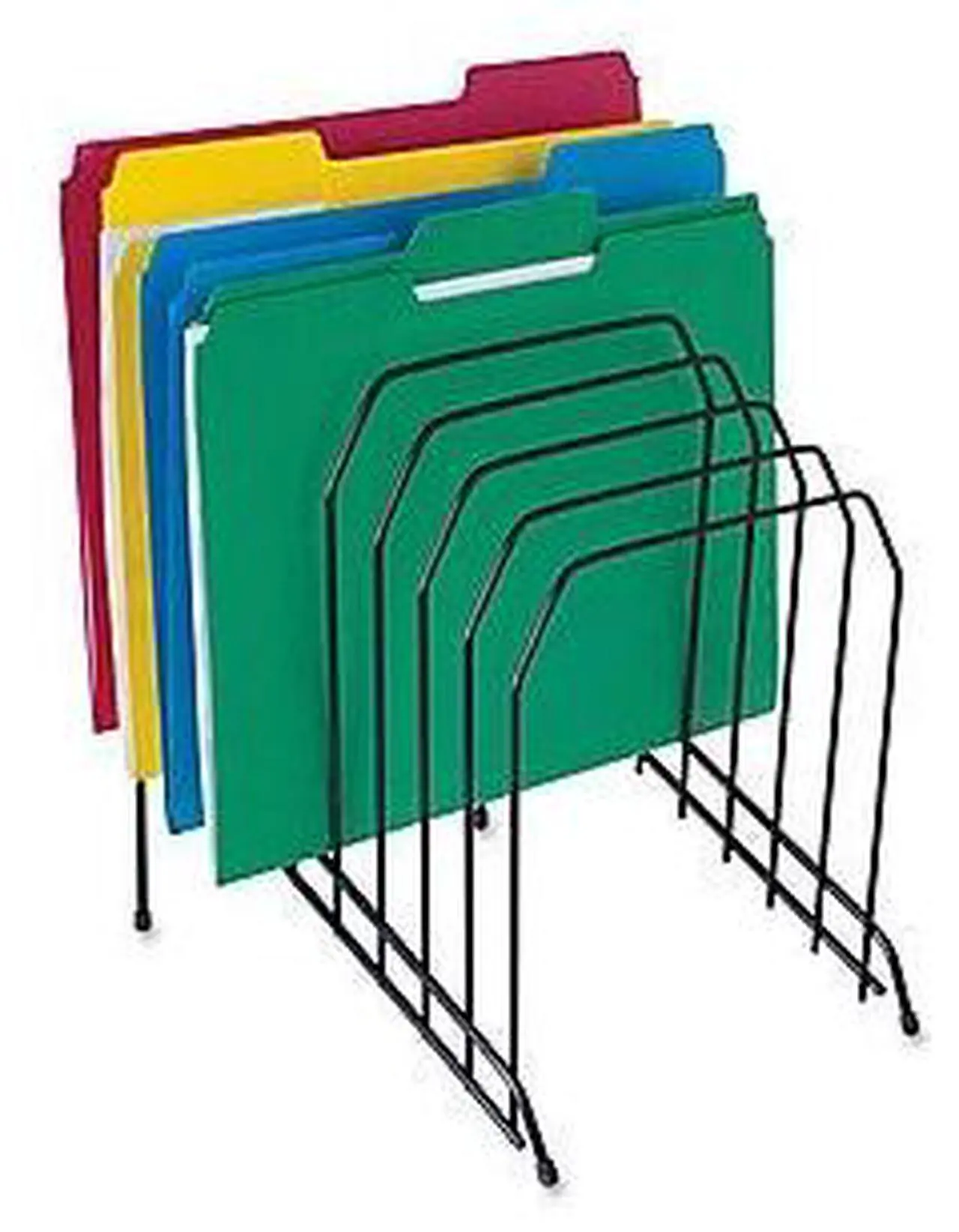 Alt view image 2 of 4 - Lorell Wire File Sorter/Holder - 8 Divider(s) - Desktop - Black - Wire - 1Each  LLR80632
