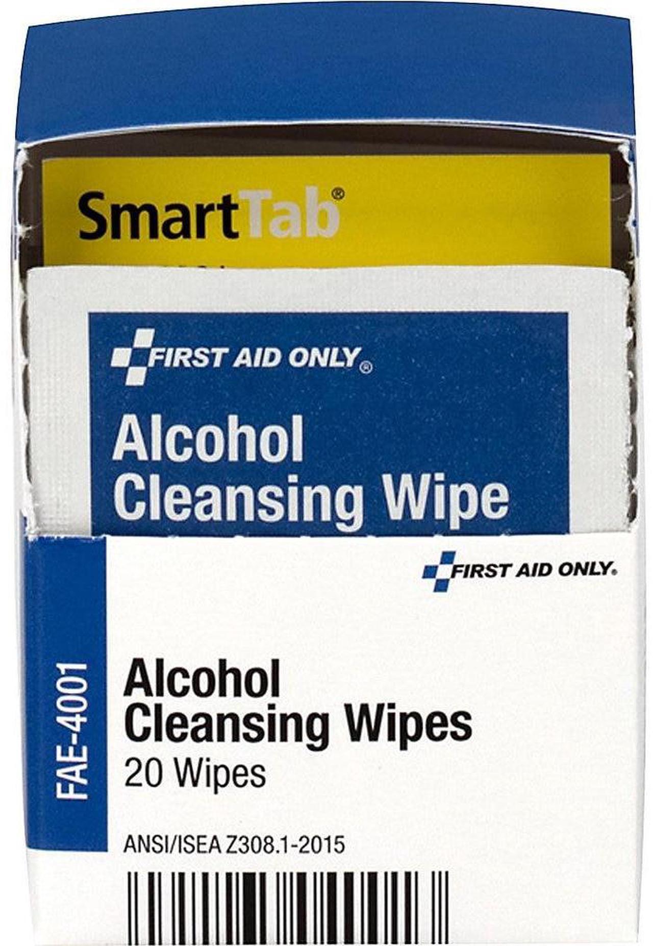 Alt view image 6 of 10 - First Aid Only Inc Alcohol Cleansing Pads 20/BX White FAE4001