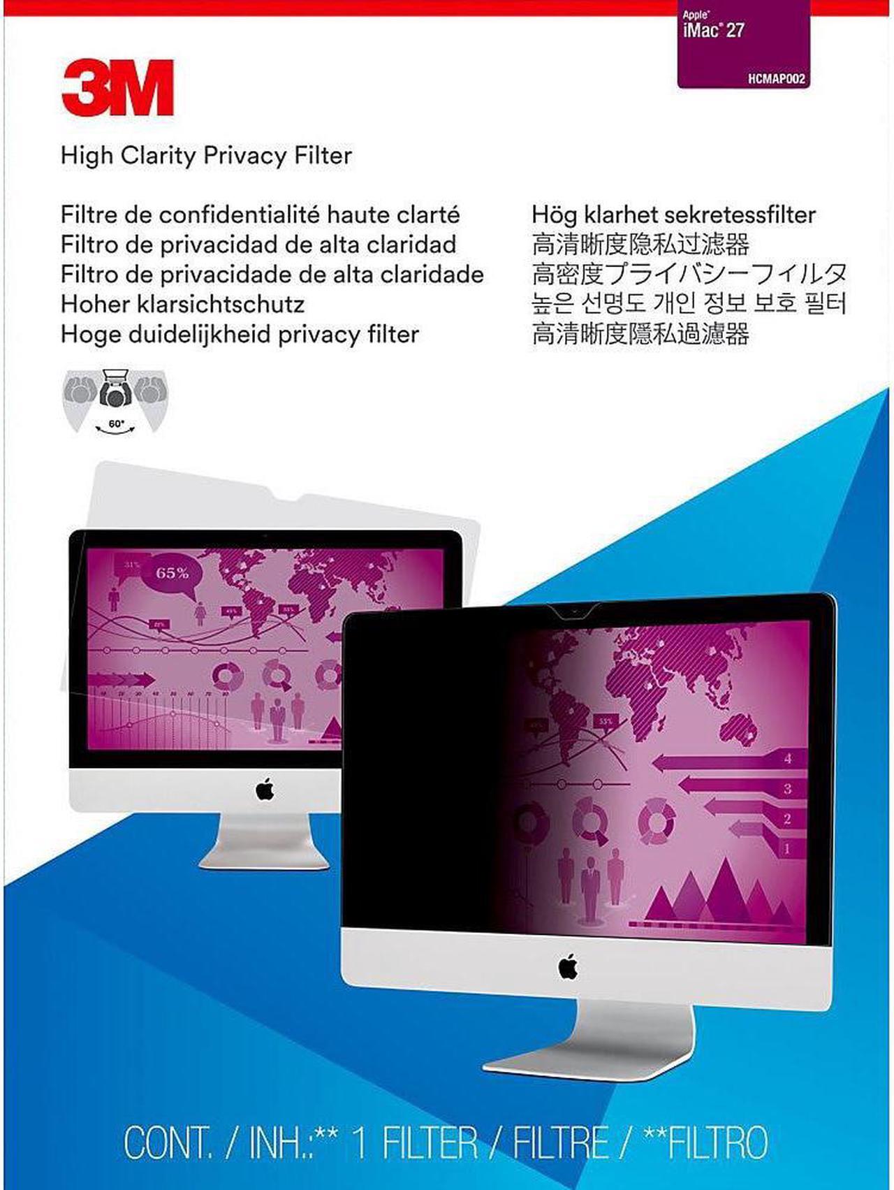 Alt view image 2 of 17 - 3M HCMAP002 High Clarity Privacy Filter for 27" Apple iMac