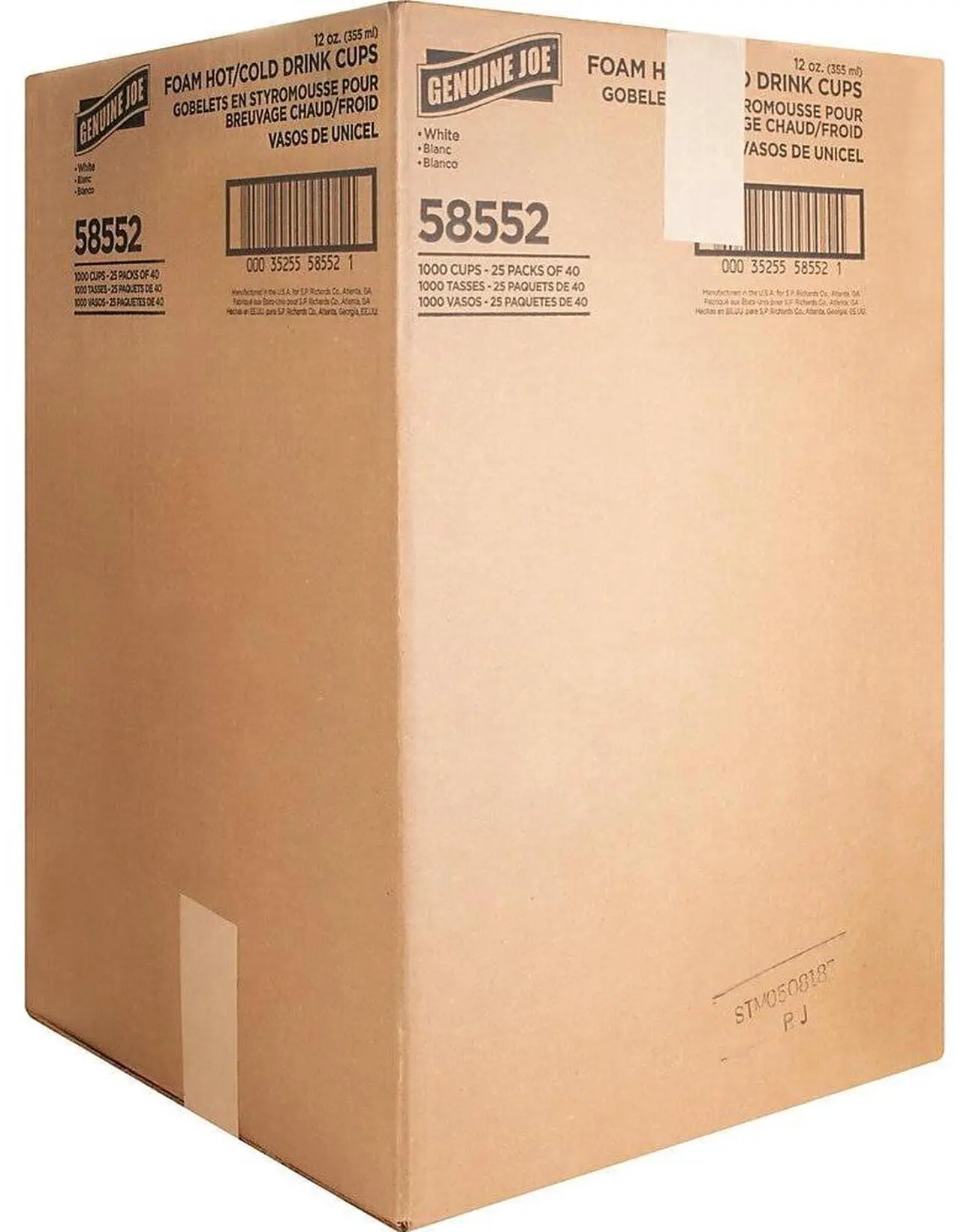 Alt view image 4 of 7 - Foam Cups 12 oz. 1000/CT White