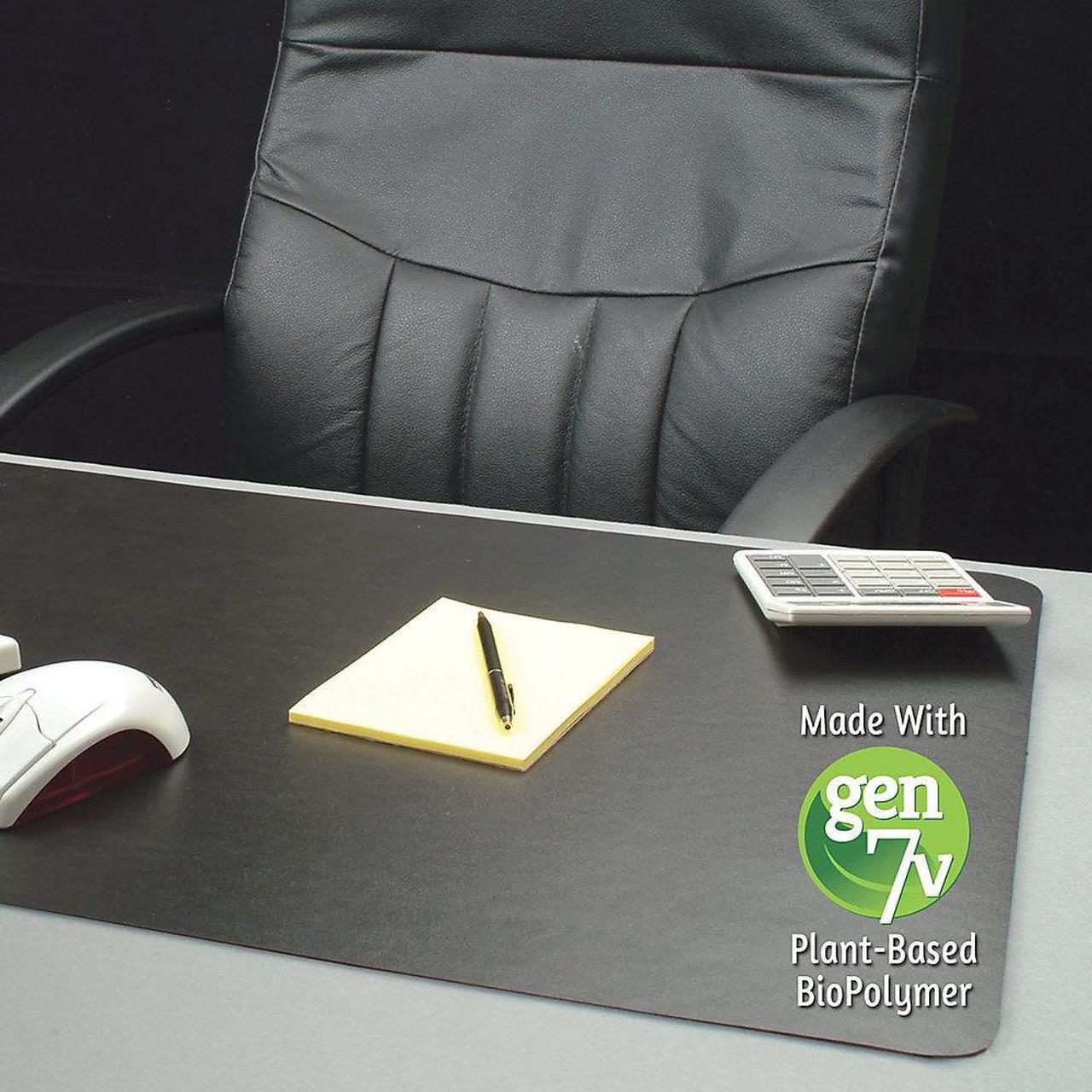 Alt view image 5 of 6 - Lorell Deskpad Nat Origins 20"x36" Black 39654