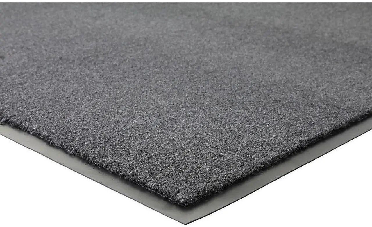 Alt view image 4 of 13 - Genuine Joe Indoor Mat Moisture Absorbent Vinyl Back 4'x6' Charcoal 56462
