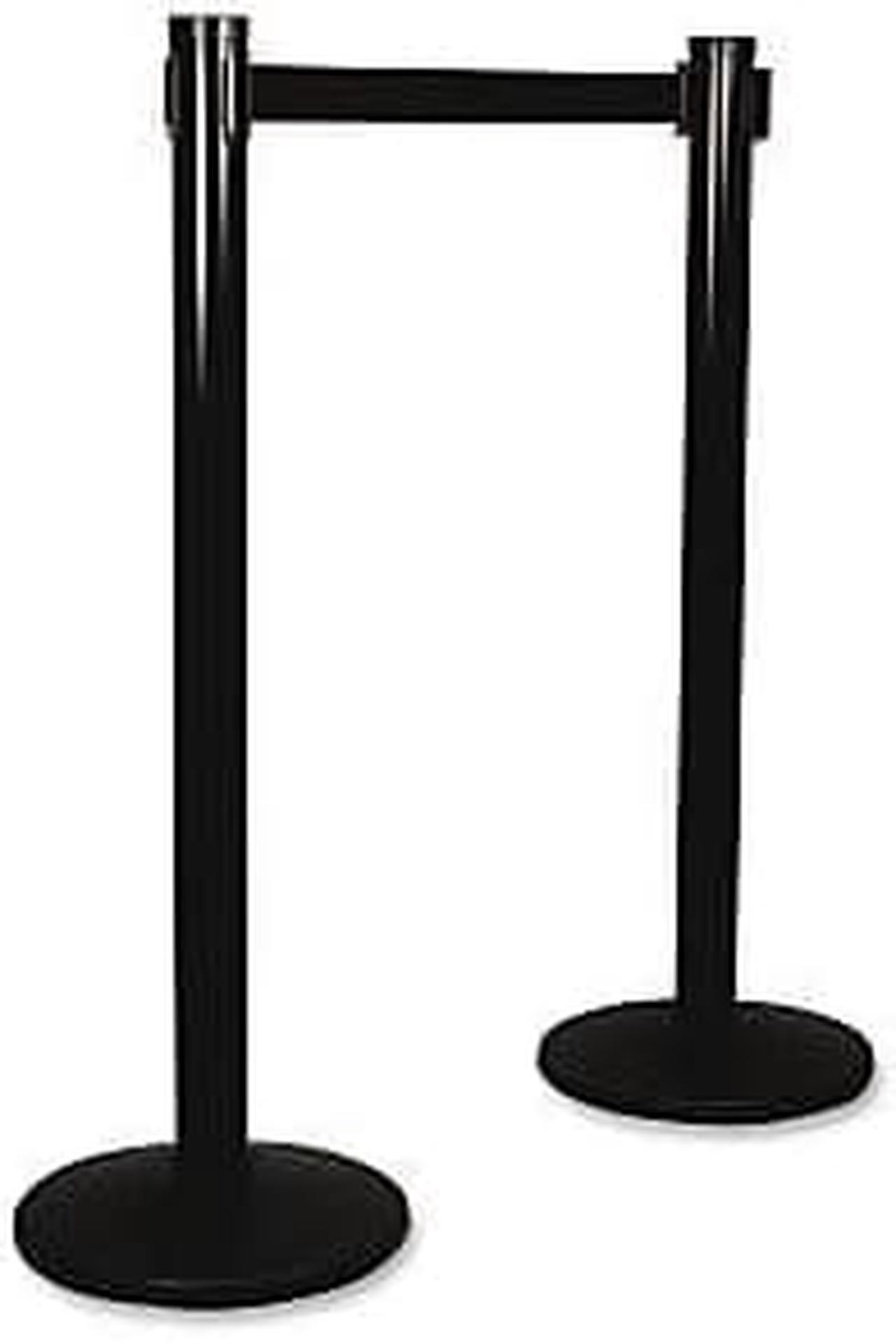 Alt view image 8 of 17 - Tatco 11711 Adjusta-Tape Crowd Control Bases  Steel  14   deep  Black  Two per Box