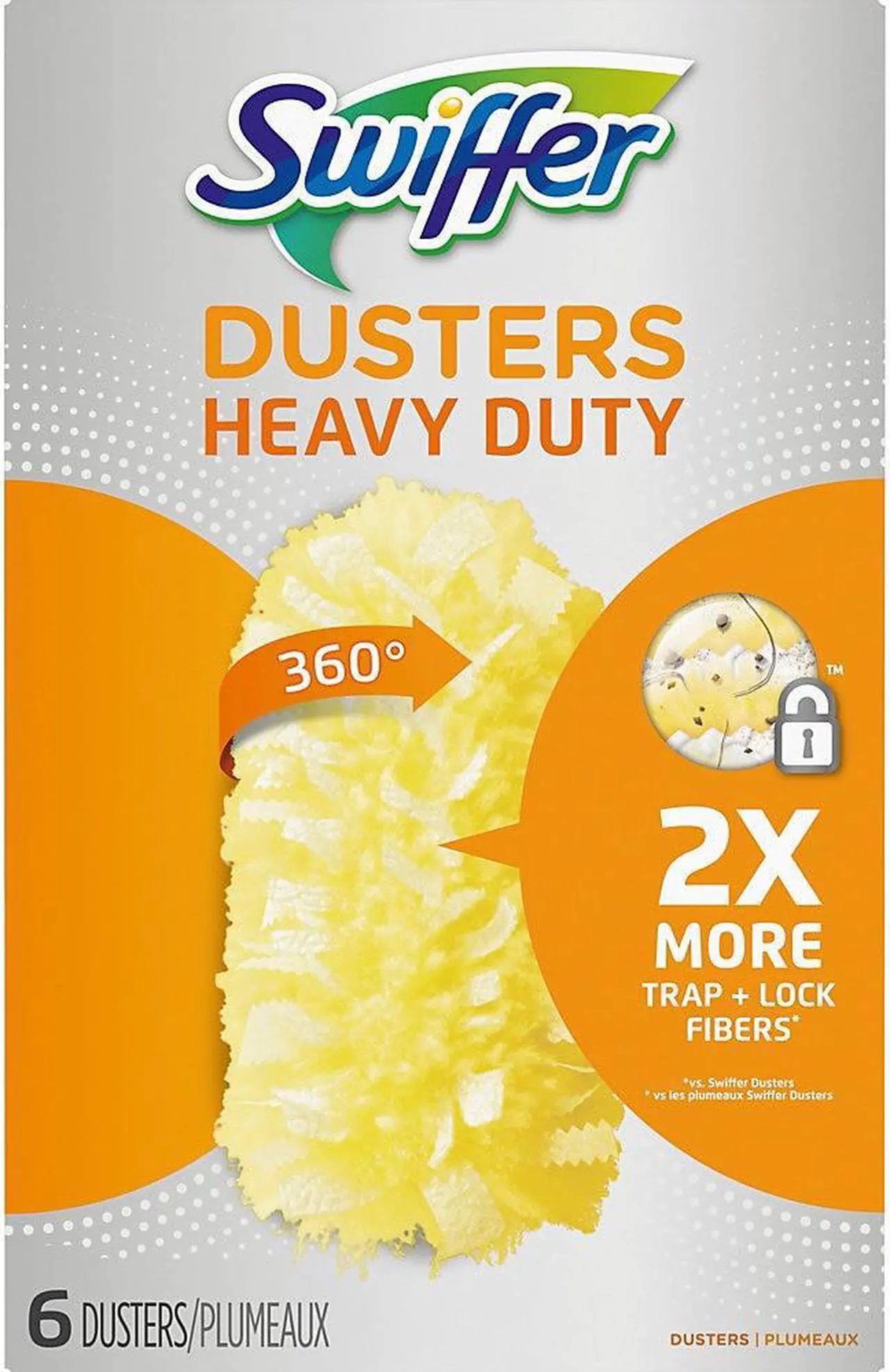 Alt view image 3 of 16 - Swiffer 360 Dusters Refill Dust Lock Fiber Yellow 6/Box 21620BX