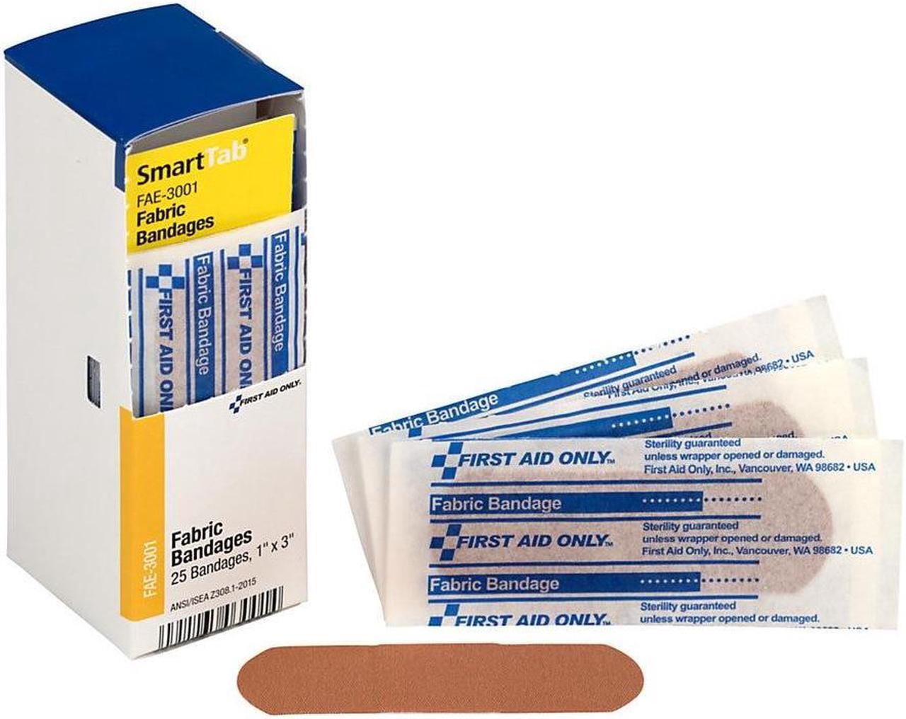 Alt view image 10 of 19 - First Aid Only Fabric Bandages, 1" x 3", 25/Box