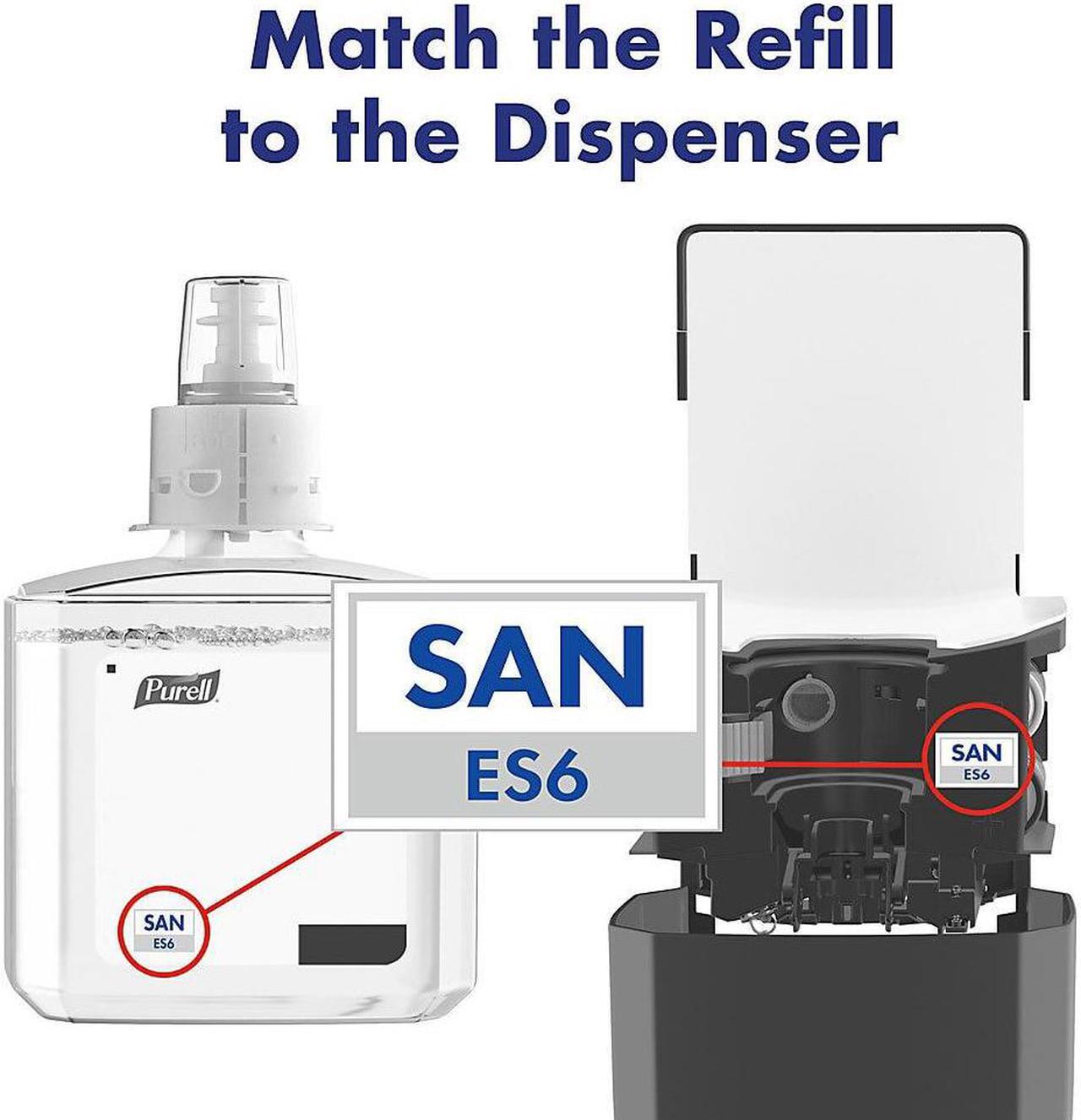 Alt view image 2 of 14 - Purell® ES6 Wall-Mount Touchless Hand Sanitizer Dispenser, Graphite