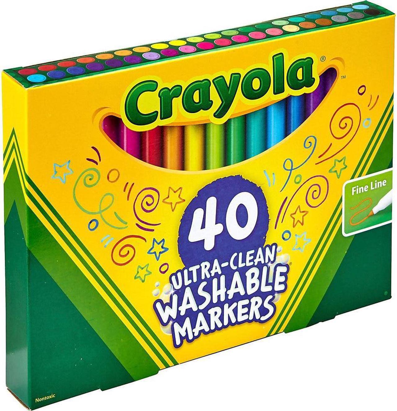Alt view image 6 of 20 - Crayola Marker,Fine,Wshble,40,Ast 587861