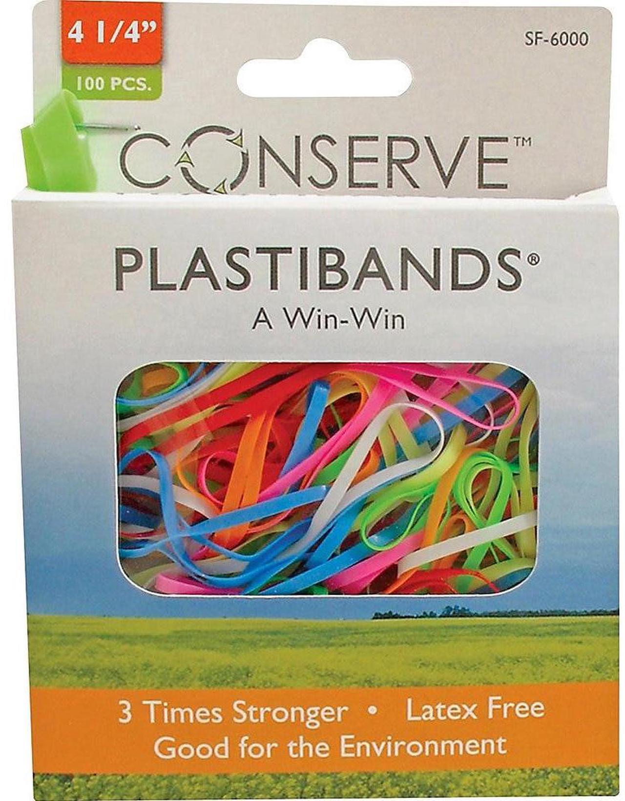 Alt view image 9 of 20 - Baumgartens PlastiBands, Size 4-1/4", 100/BX, Assorted Colors SF6000