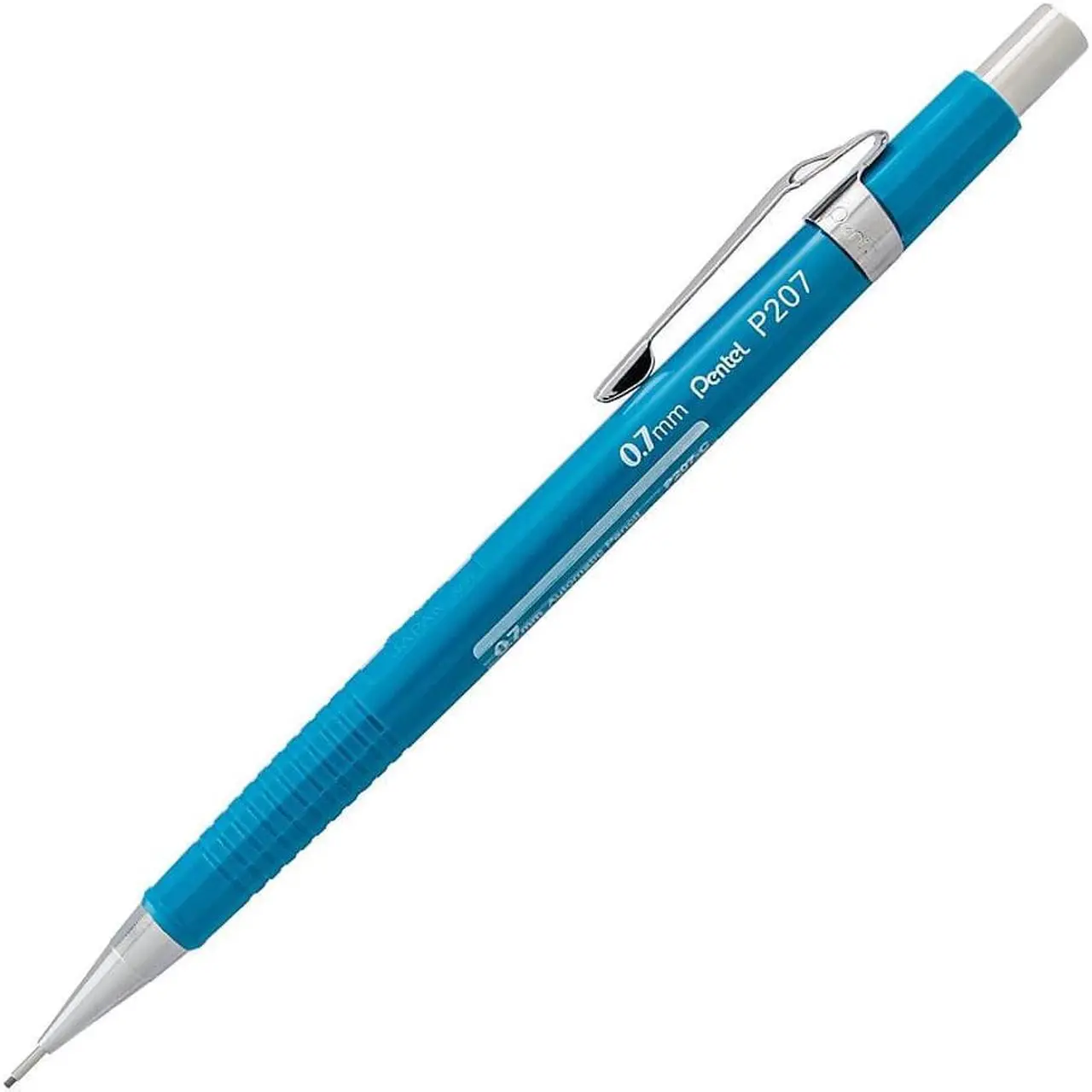 Alt view image 3 of 9 - Pentel Sharp Mechanical Pencil, 0.7 Mm, Hb (#2.5), Black Lead, Blue Barrel P207C