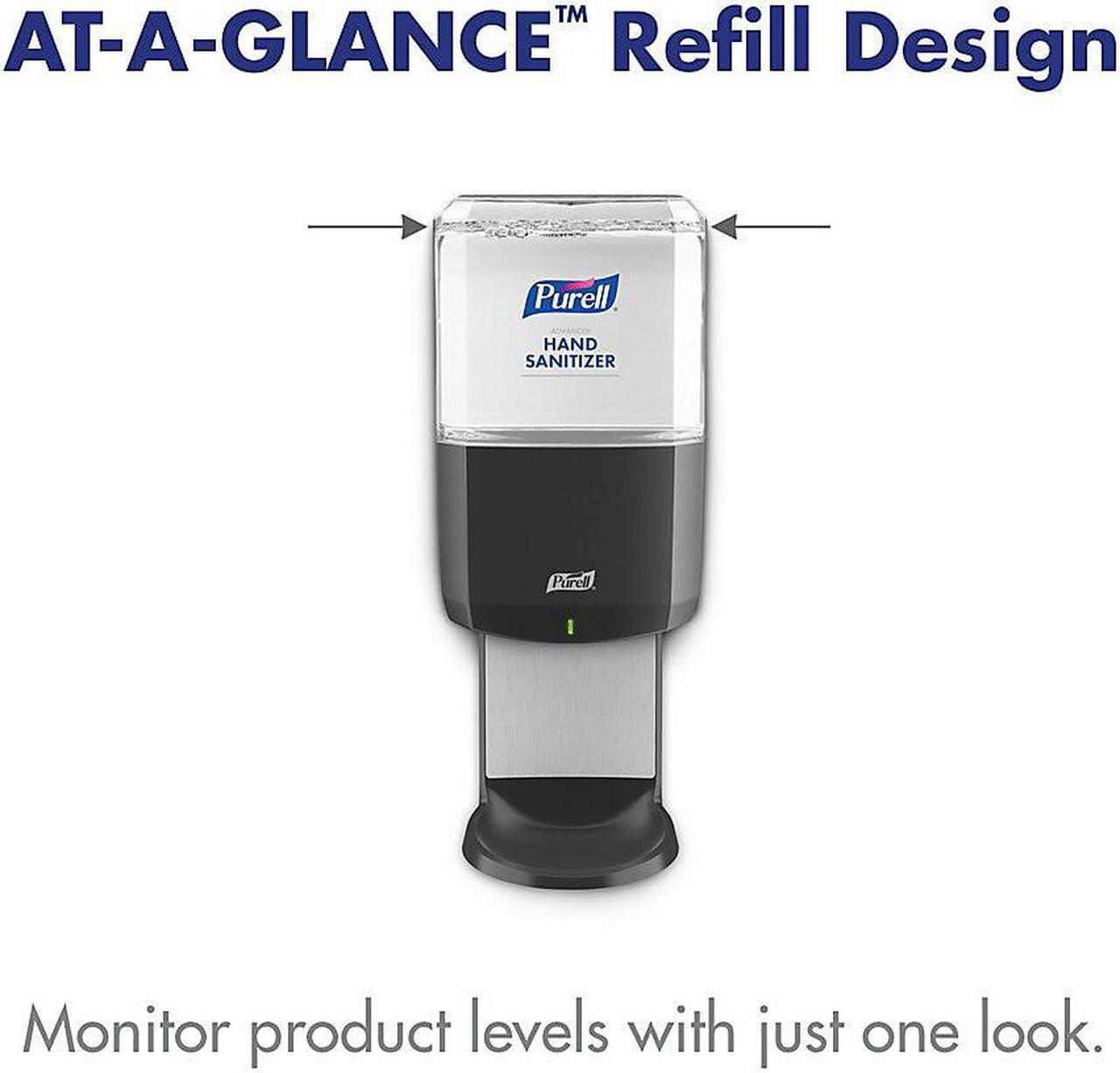 Alt view image 3 of 14 - Purell® ES6 Wall-Mount Touchless Hand Sanitizer Dispenser, Graphite