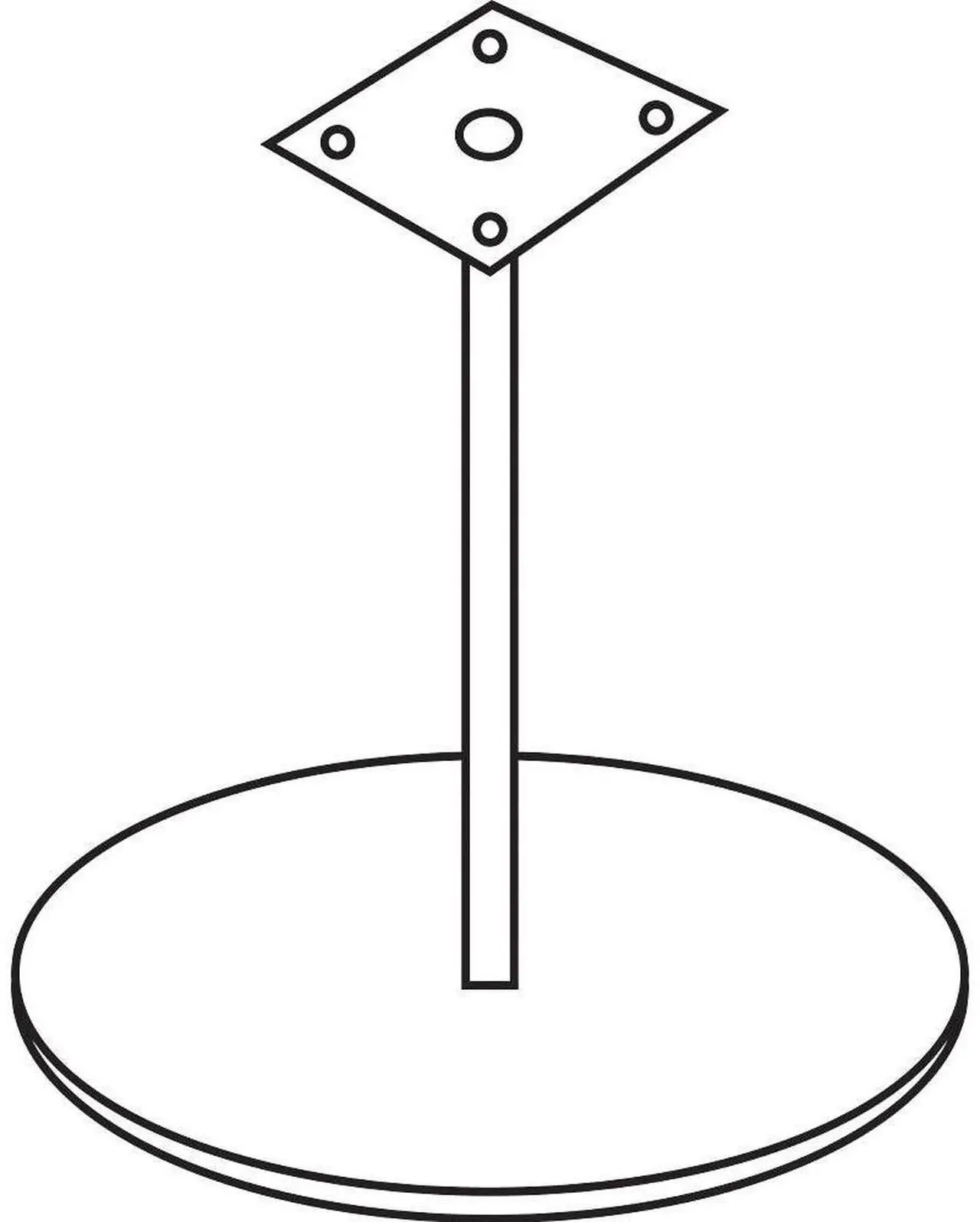 Alt view image 4 of 17 - Lorell  Table Base 87241