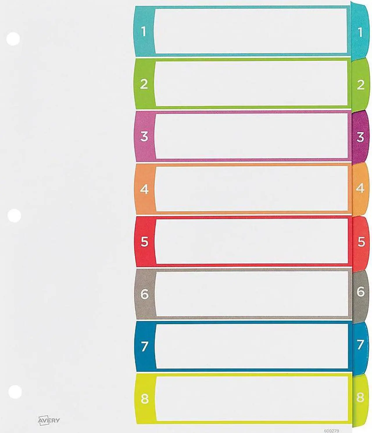 Alt view image 7 of 8 - Avery-Dennison 11841 Ready Index Table Of Contents Dividers, 1-8 Letter