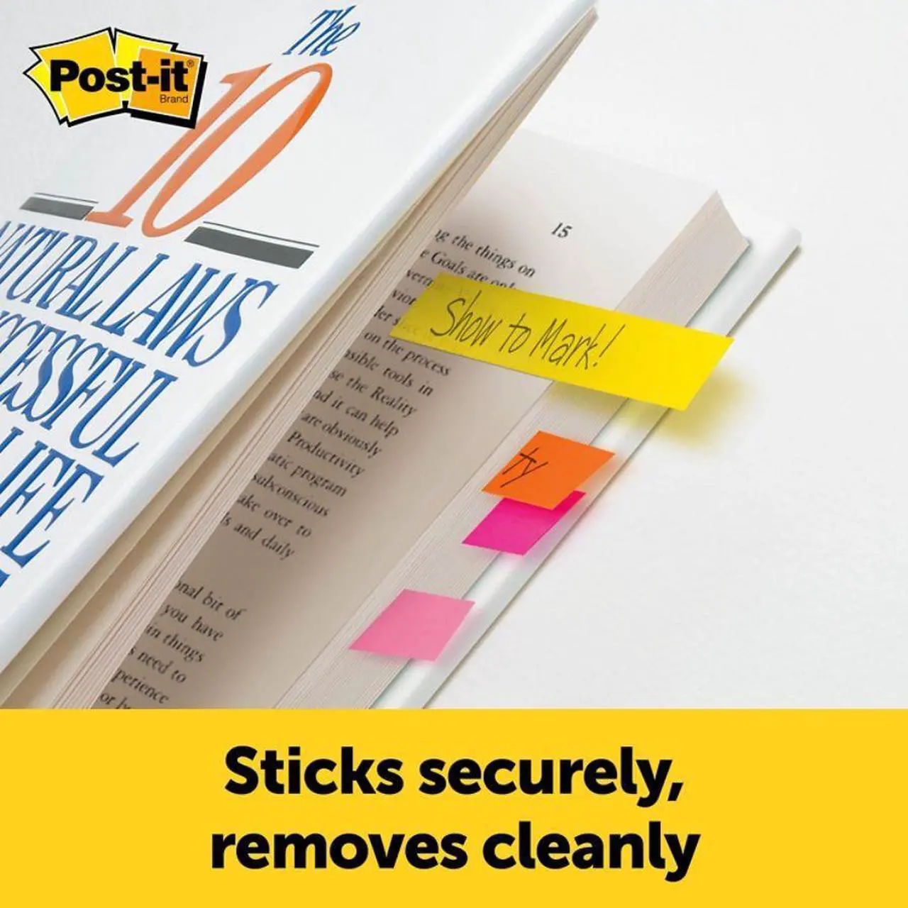 Alt view image 7 of 20 - Post-it Page Flag Markers Assorted Brights 100 Strips/Pad 5 Pads/Pack 6705AN