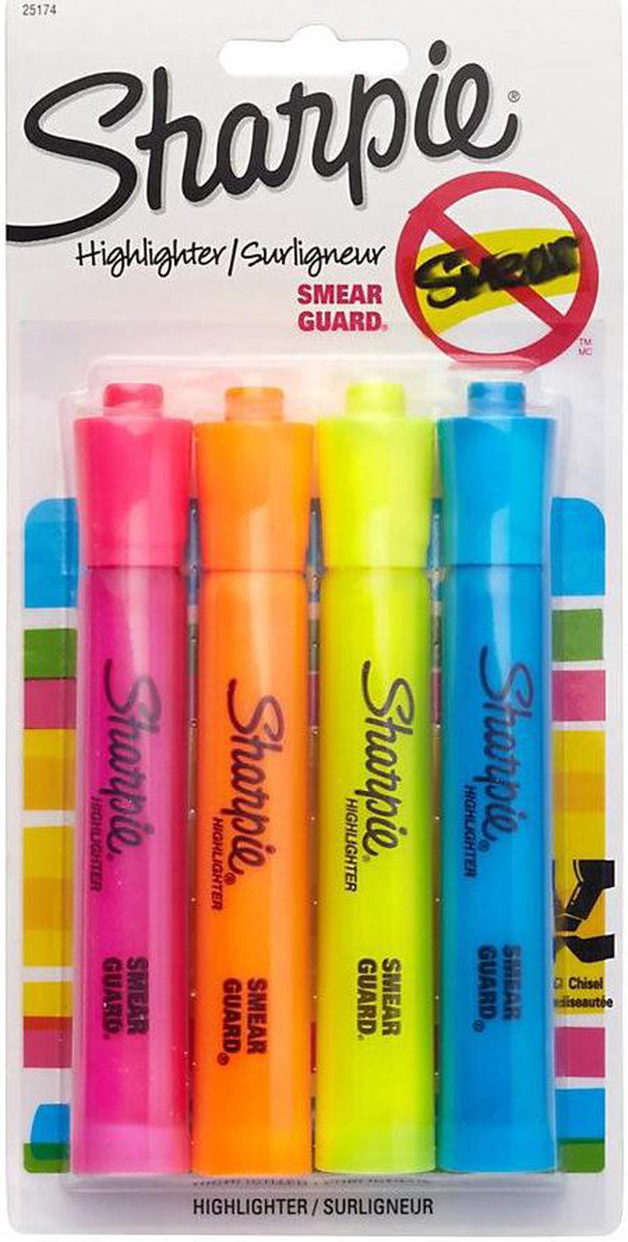 Alt view image 5 of 14 - Sharpie Major Accent Highlighter Chisel Point 4/PK YW/OE/BE/PK 25174PP