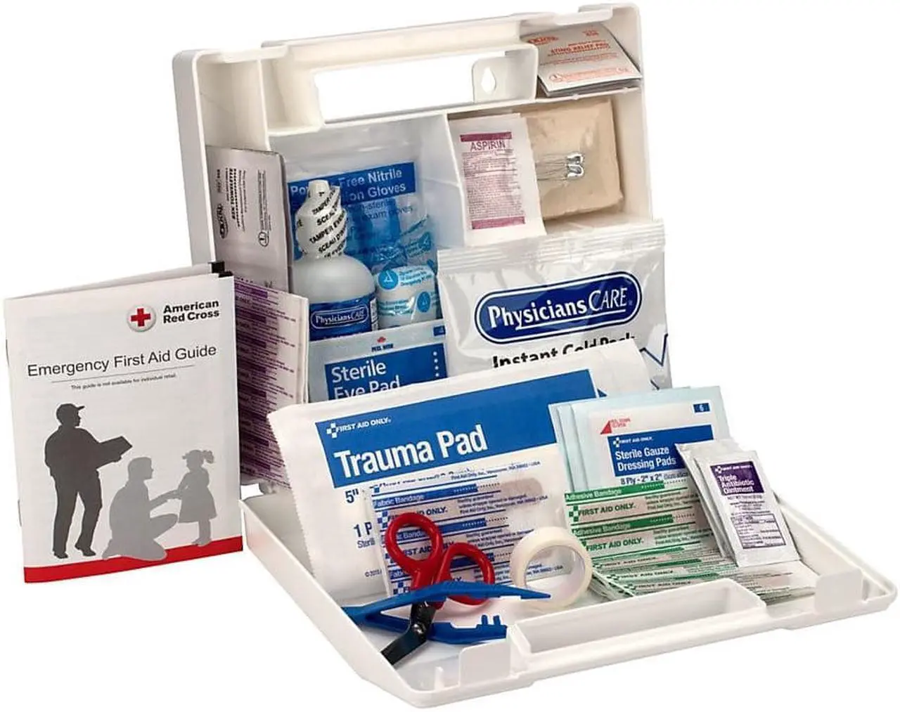 Alt view image 6 of 17 - 25-Person Bulk First Aid Kit w/ Dividers