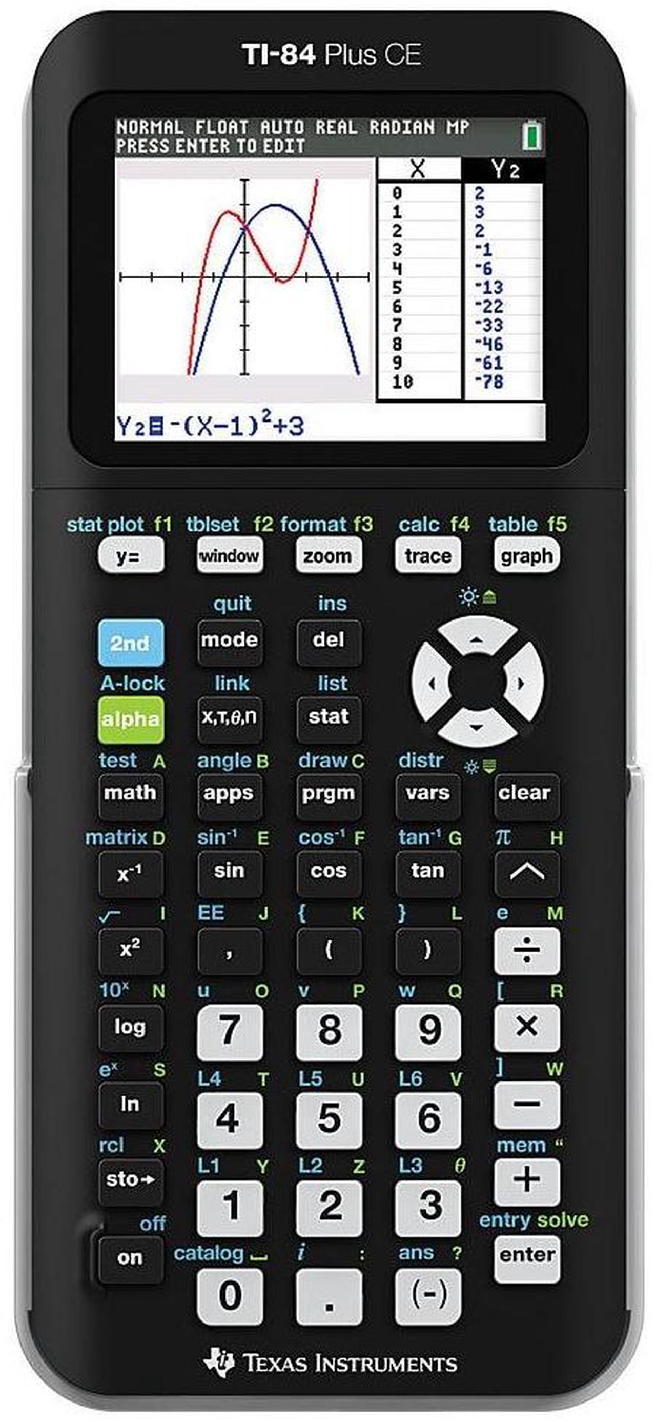 Alt view image 10 of 20 - Ti84 Plus Ce Graphing Black